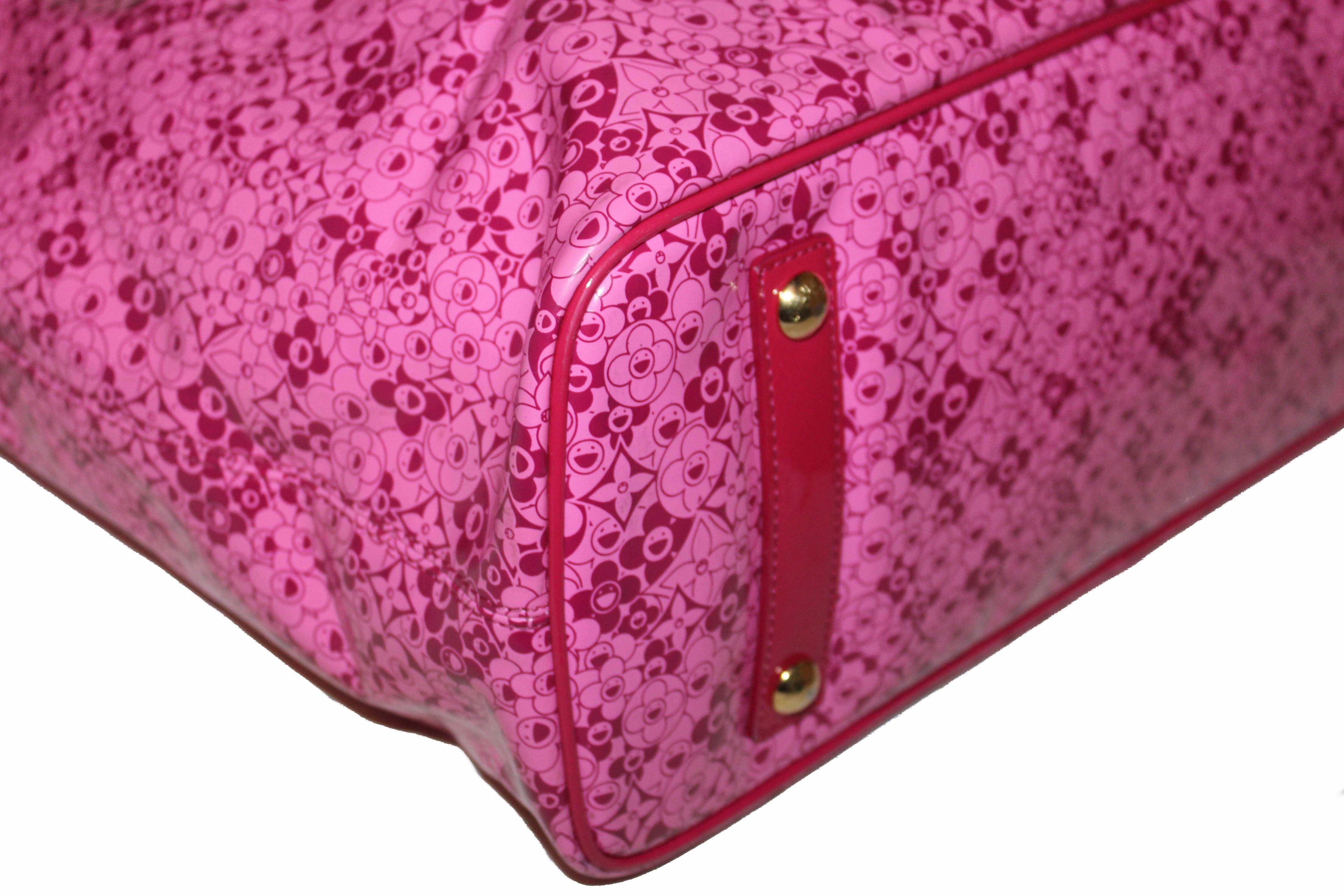 Cosmic blossom patent leather tote Louis Vuitton Pink in Patent