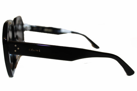 Authentic New Celine CL4005F Oversized Square Black/Grey Sunglasses