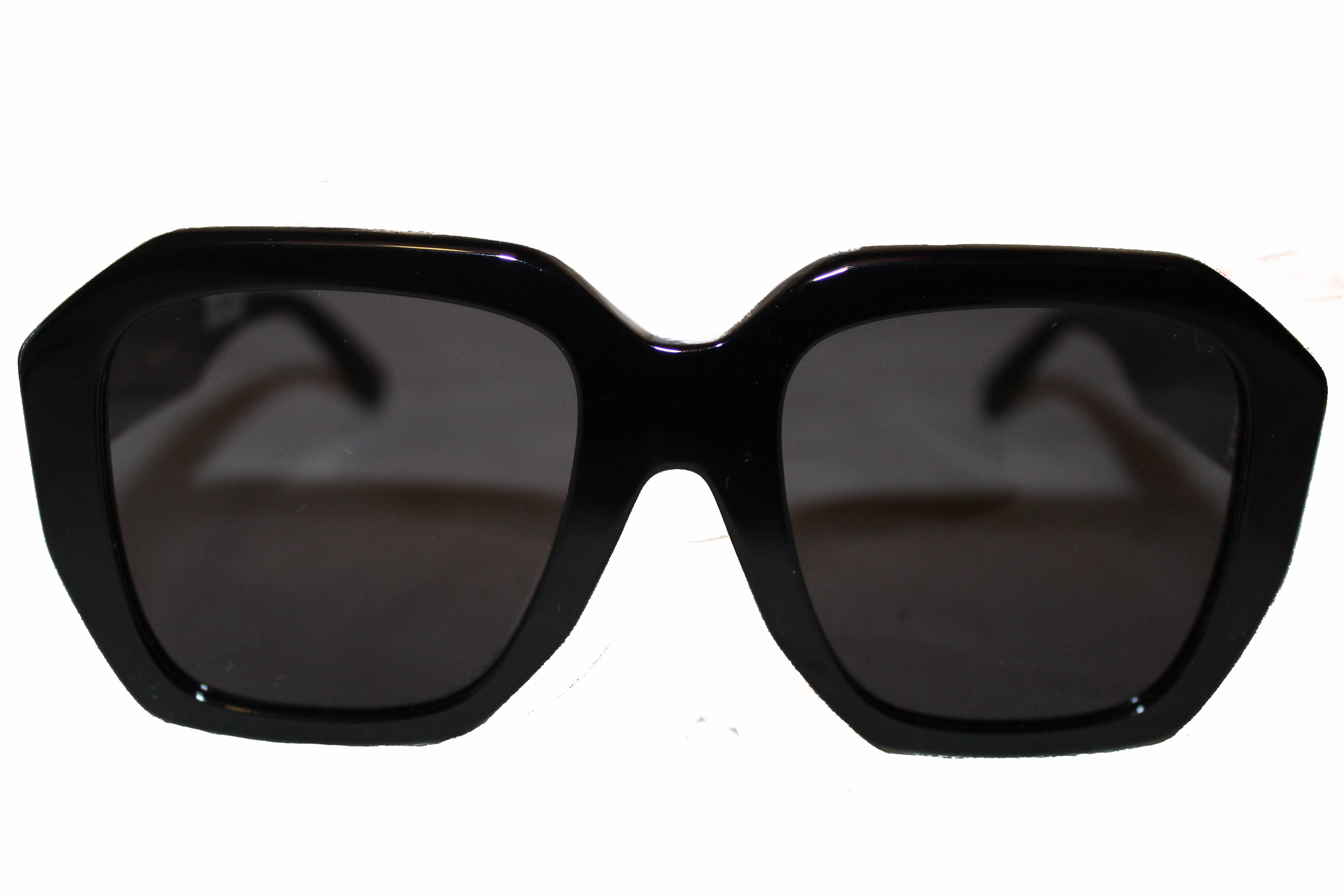 Authentic New Celine CL4005F Oversized Square Black/Grey Sunglasses