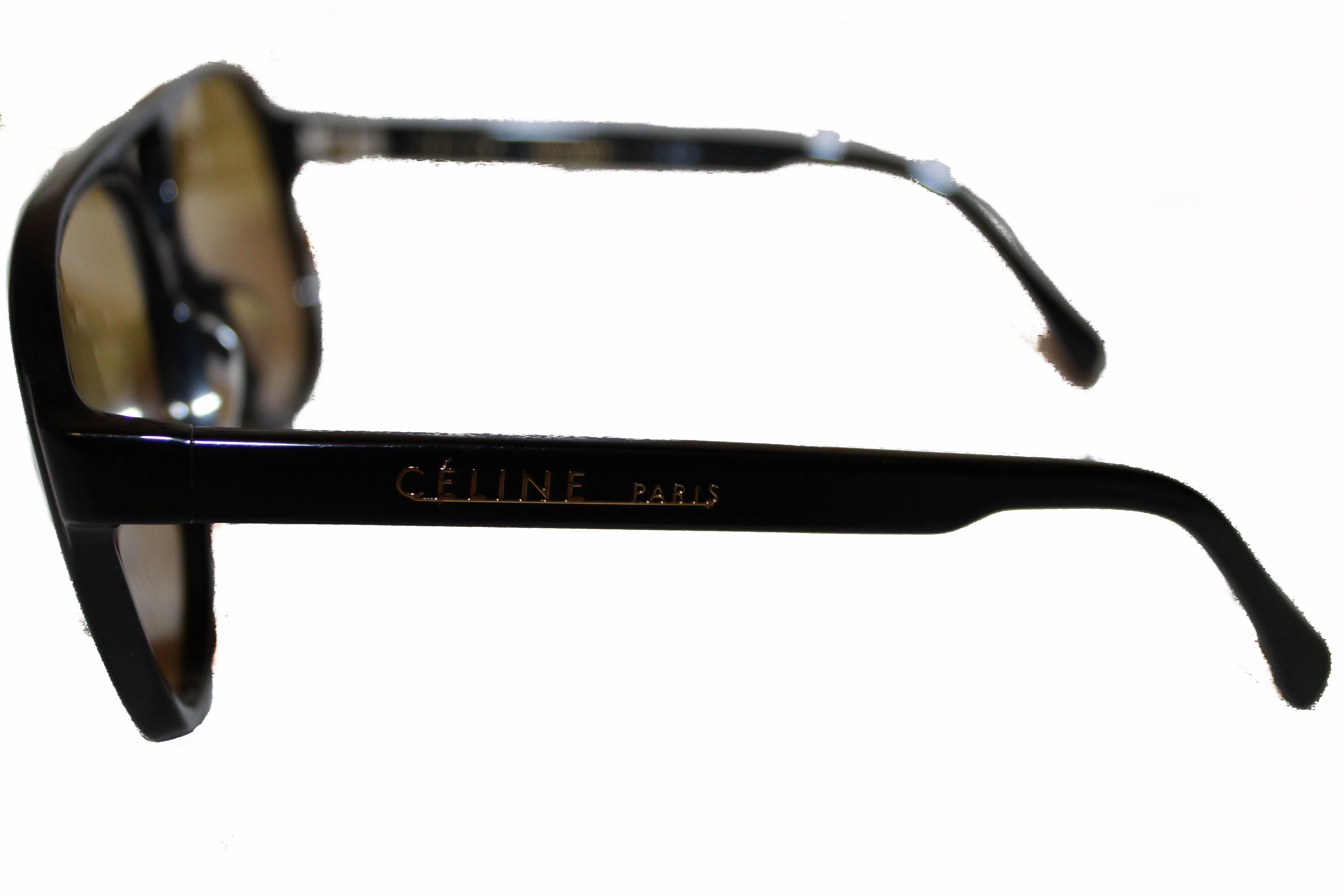 Authentic New Celine CL40032U Black/Yellow Lens Sunglasses