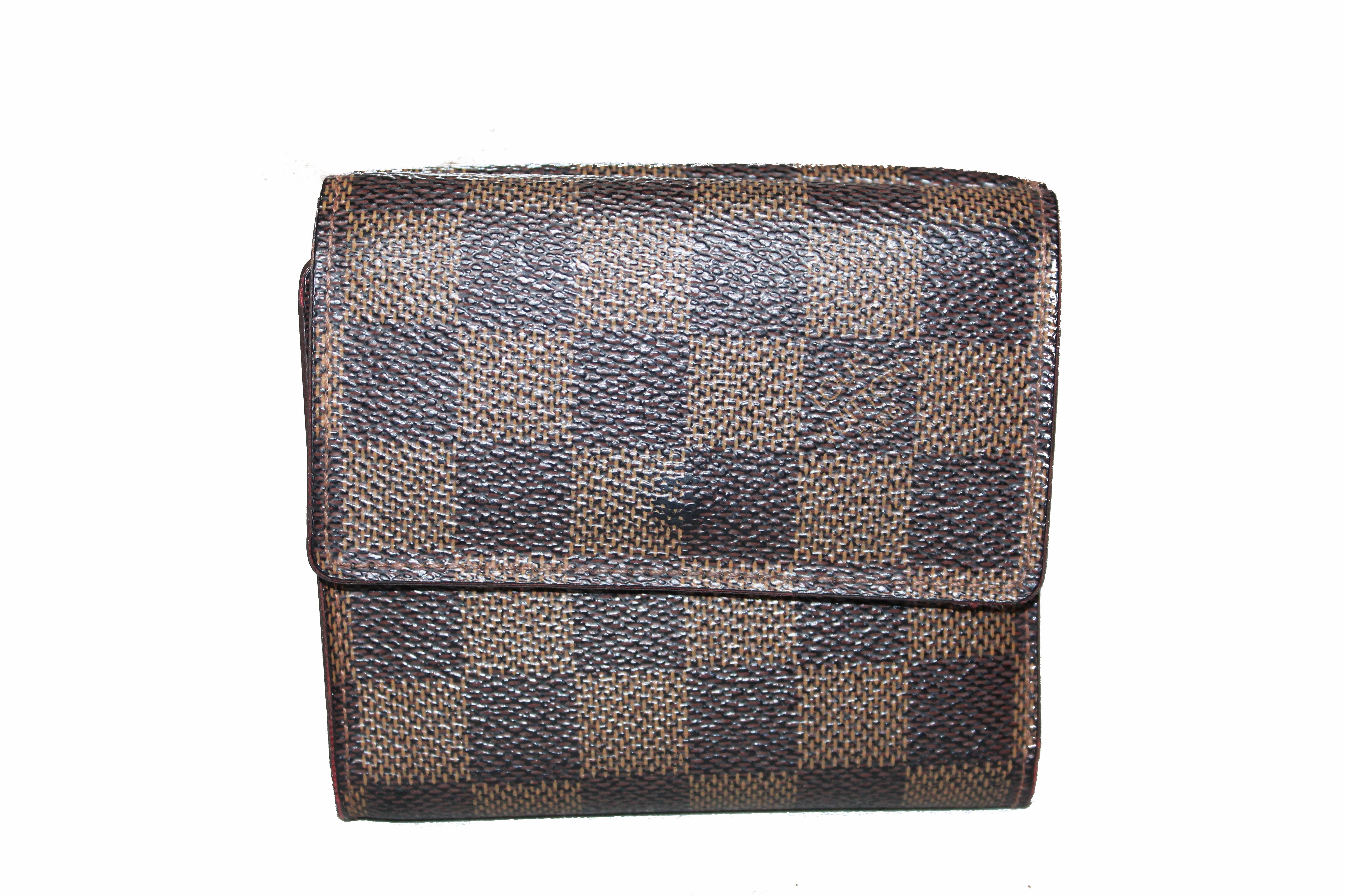 Authentic Louis Vuitton Damier Ebene Elise Trifold Wallet – Paris