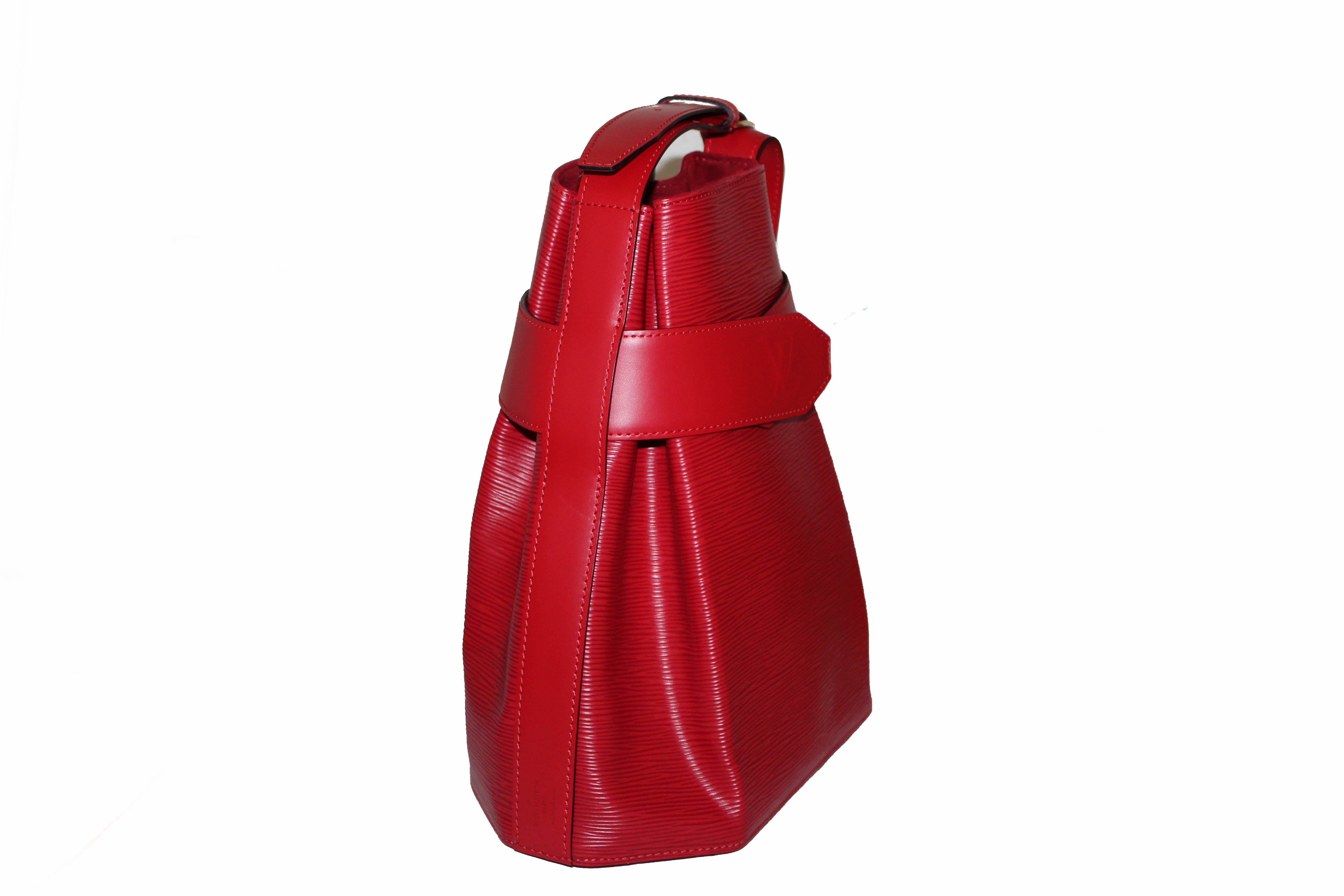 Authentic Louis Vuitton Red Epi Leather Sac D'Epaule PM Bag – Paris Station  Shop