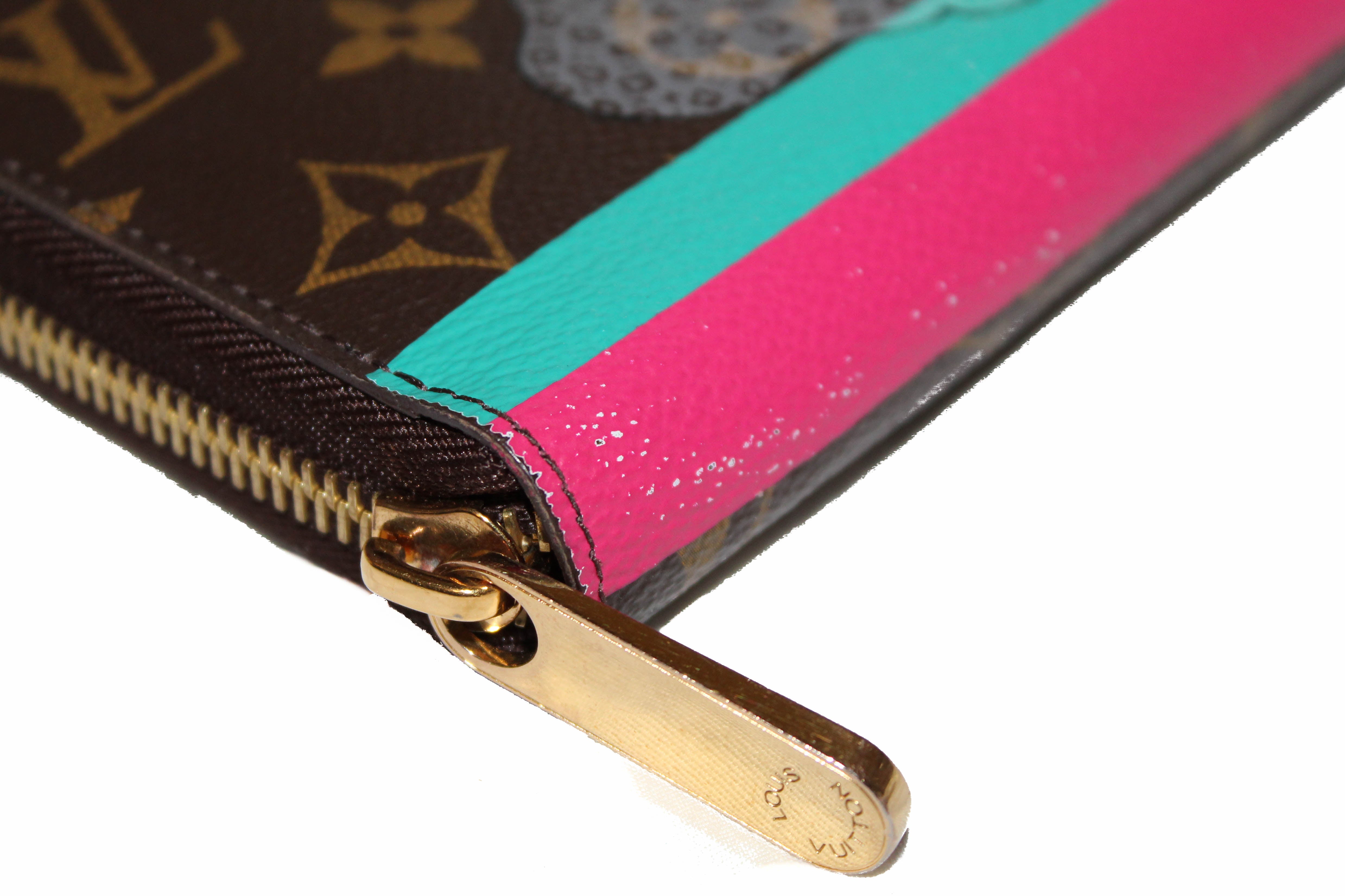 Louis Vuitton Pre-Owned Black & Rainbow Monogram Zippy Wallet
