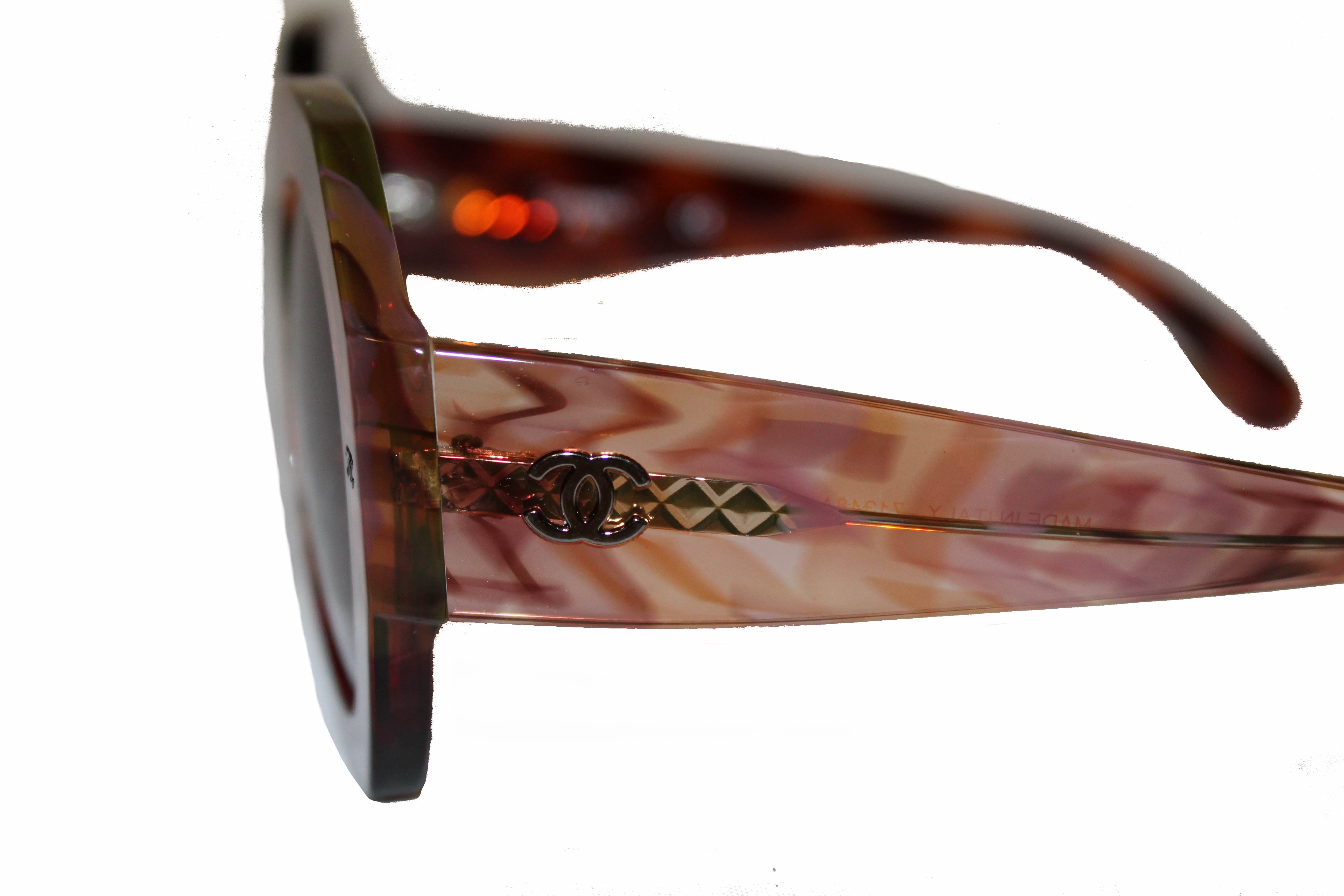 Authentic Chanel Dark Tortoise Butterfly Sunglasses S4984