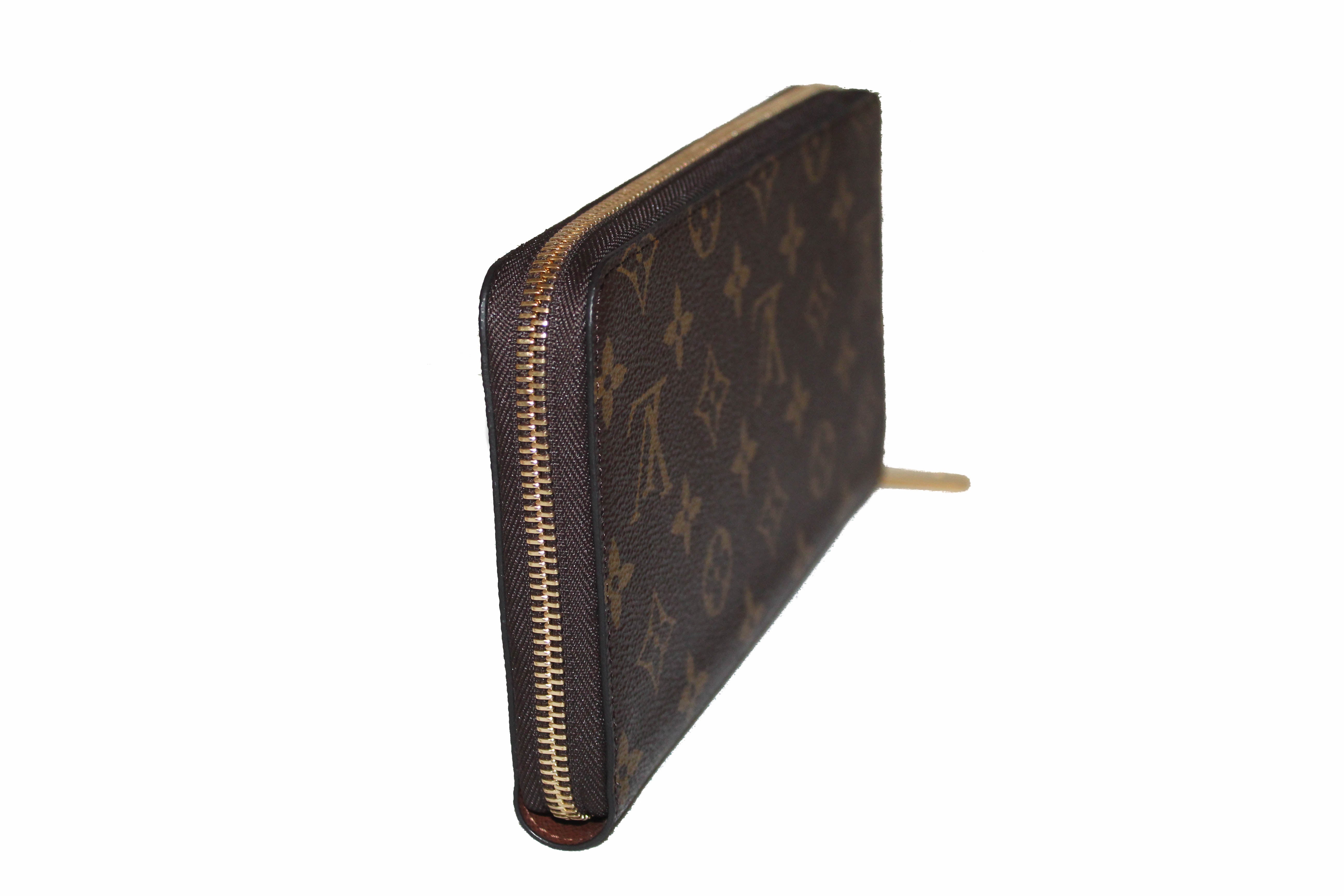 Louis Vuitton Brown Monogram Mon Zippy Organizer Wallet Zip Around Clutch  For Sale at 1stDibs