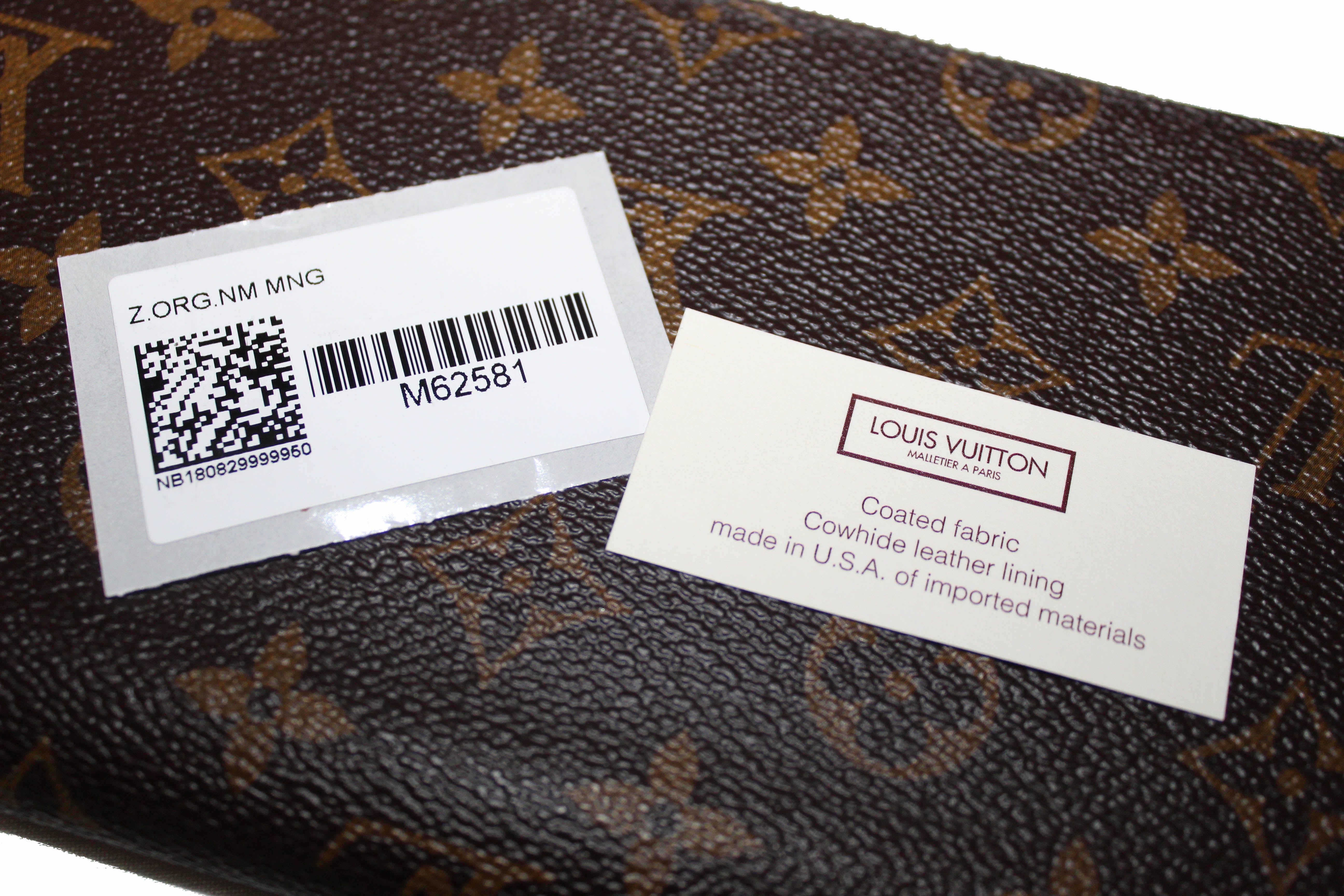 Authentic New Louis Vuitton Classic Monogram Zippy Organizer Wallet