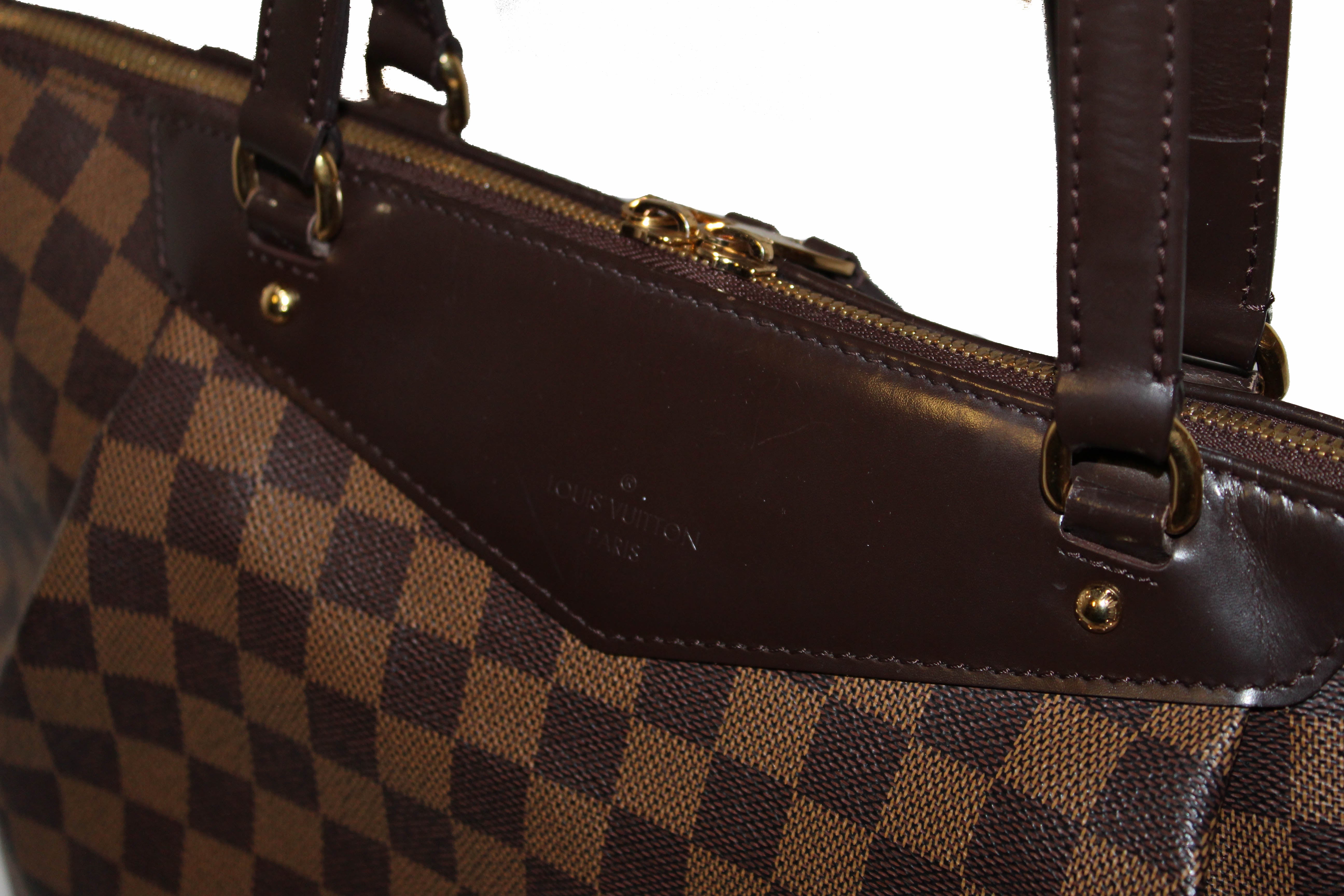 Authentic Louis Vuitton Damier Ebene Westminster MM Tote Shoulder Bag