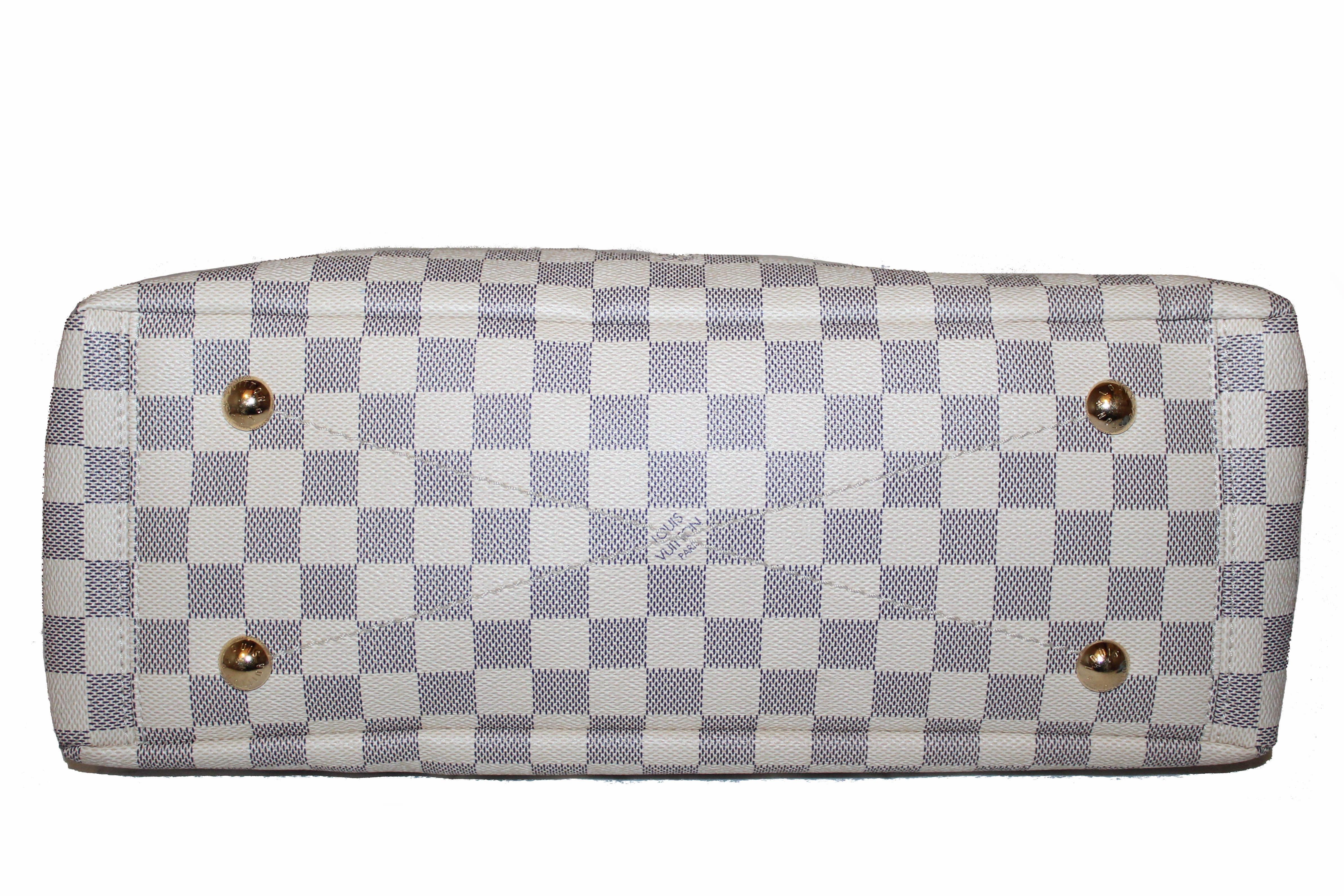 Authentic Louis Vuitton Damier Azur Lymington Tote/Crossbody Bag