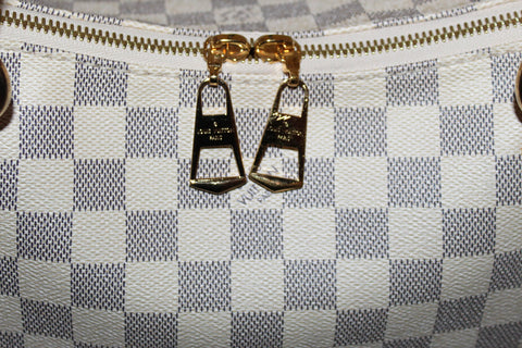 Authentic Louis Vuitton Damier Azur Lymington Tote/Crossbody Bag