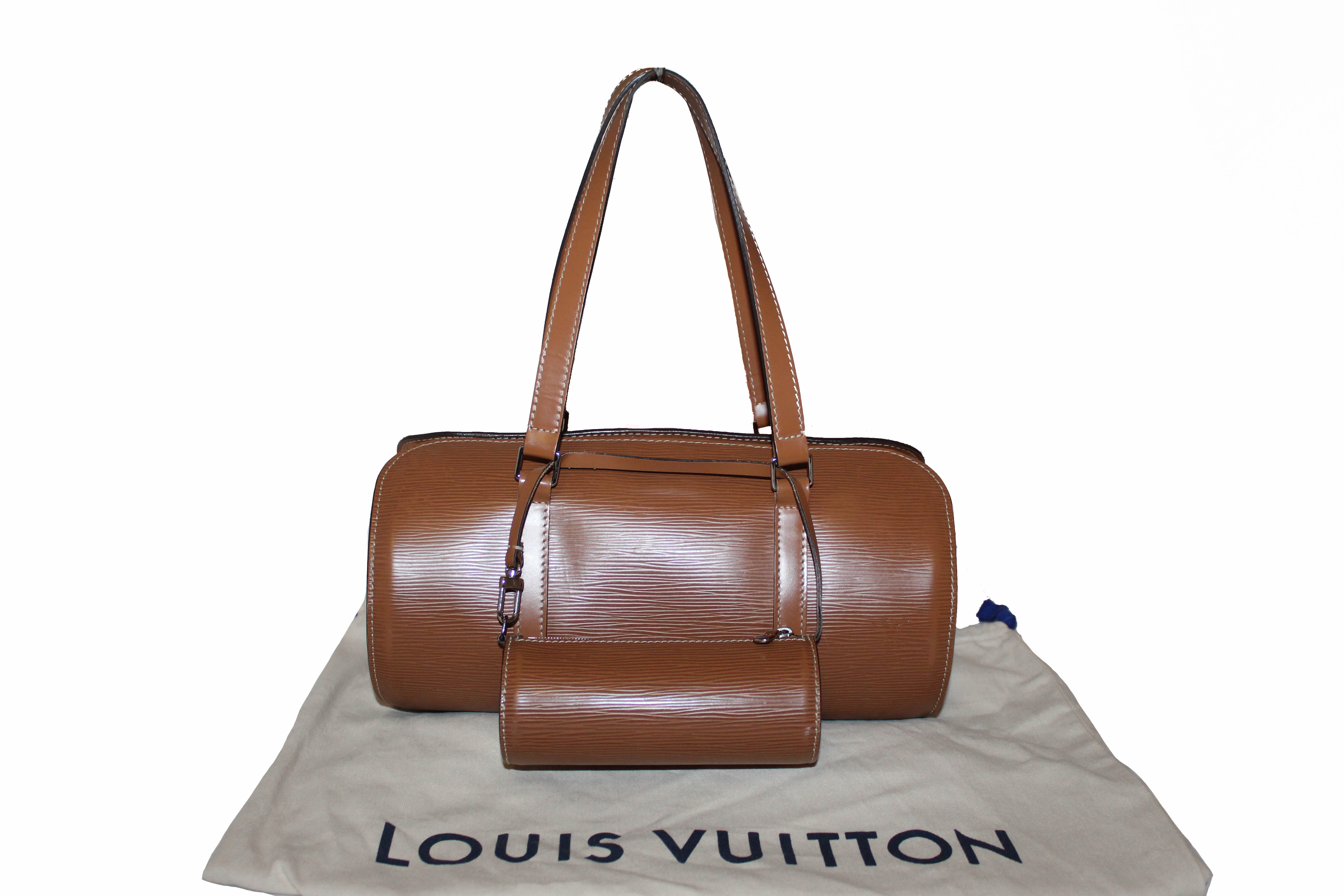 Louis Vuitton Soufflot Leather Satchel