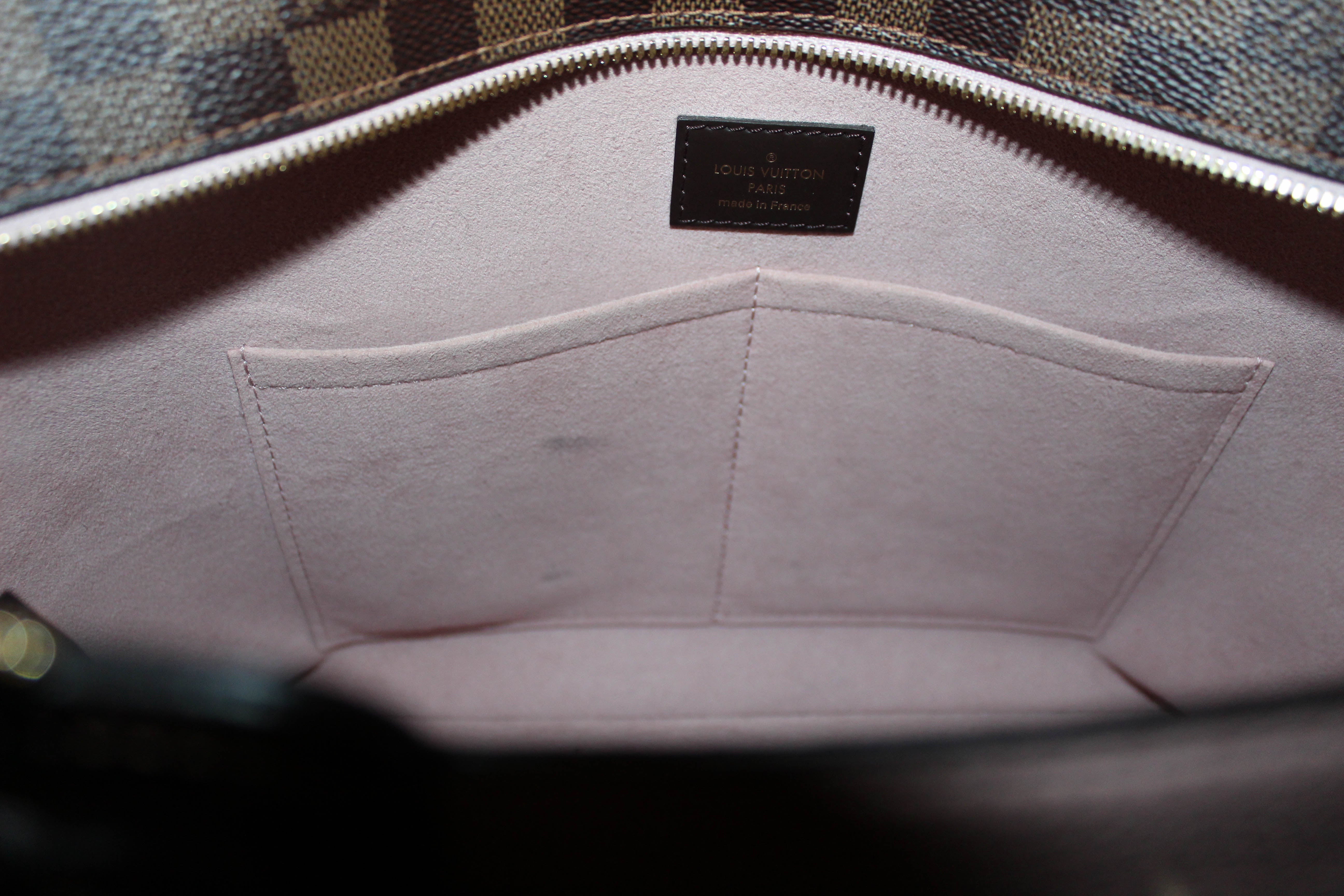 Louis Vuitton Beige Damier Ebene Canvas Jersey Tote Bag Louis