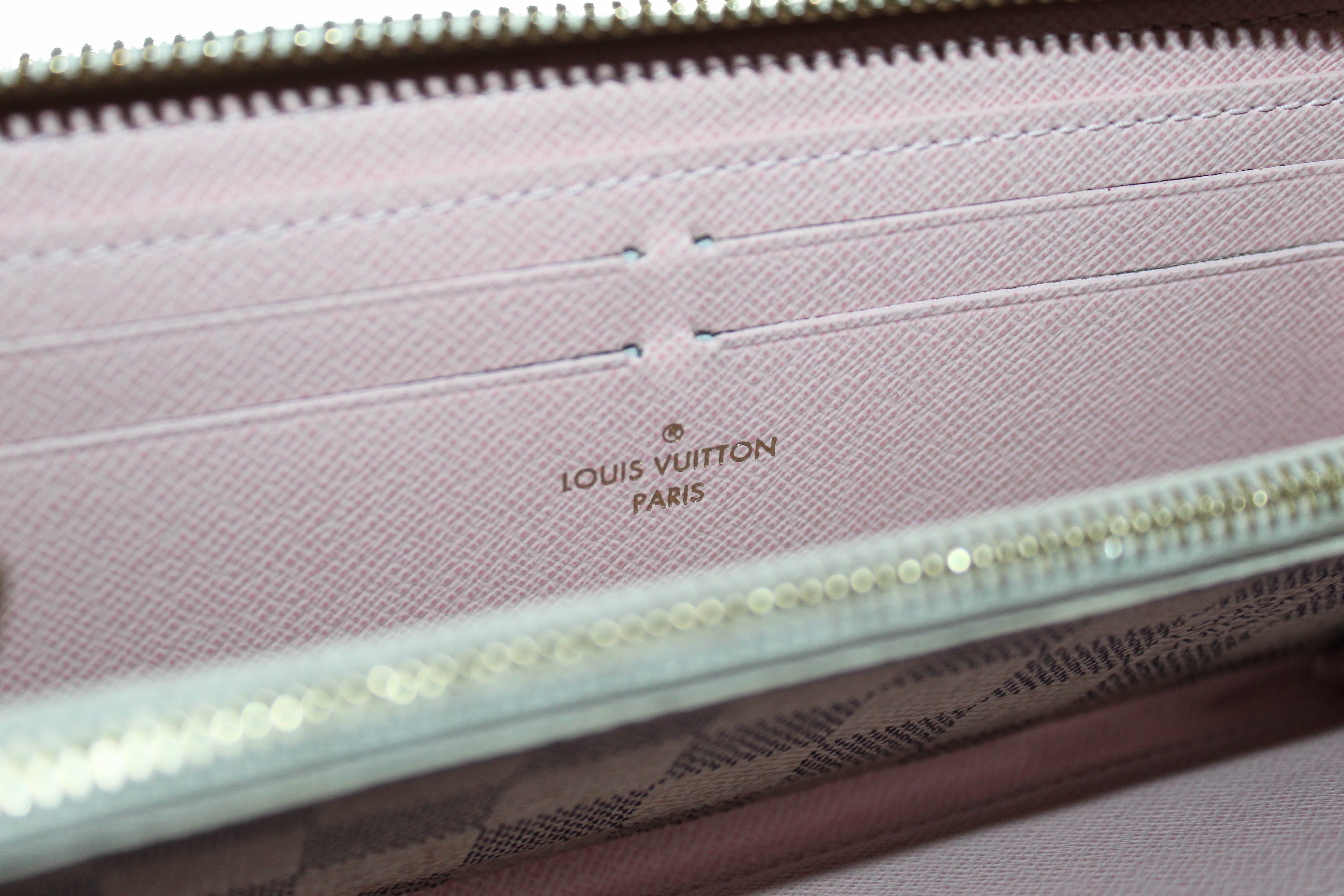 Louis Vuitton Damier Ebene Zippy Wallet with Ballerina Interior