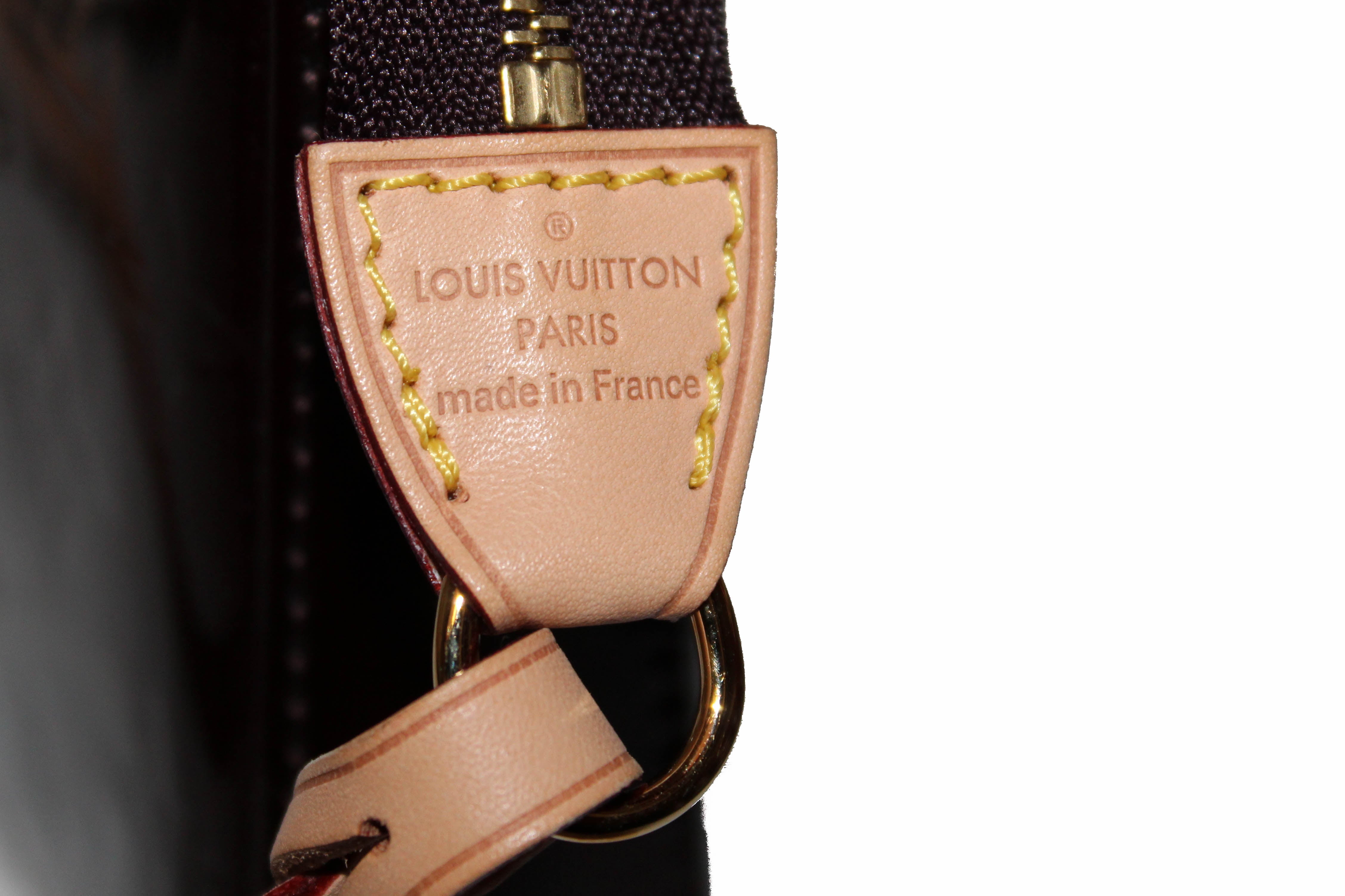 Louis Vuitton Amarante Monogram Vernis Félicie Pochette Gold Hardware, 2017 (Very Good), Purple Womens Handbag