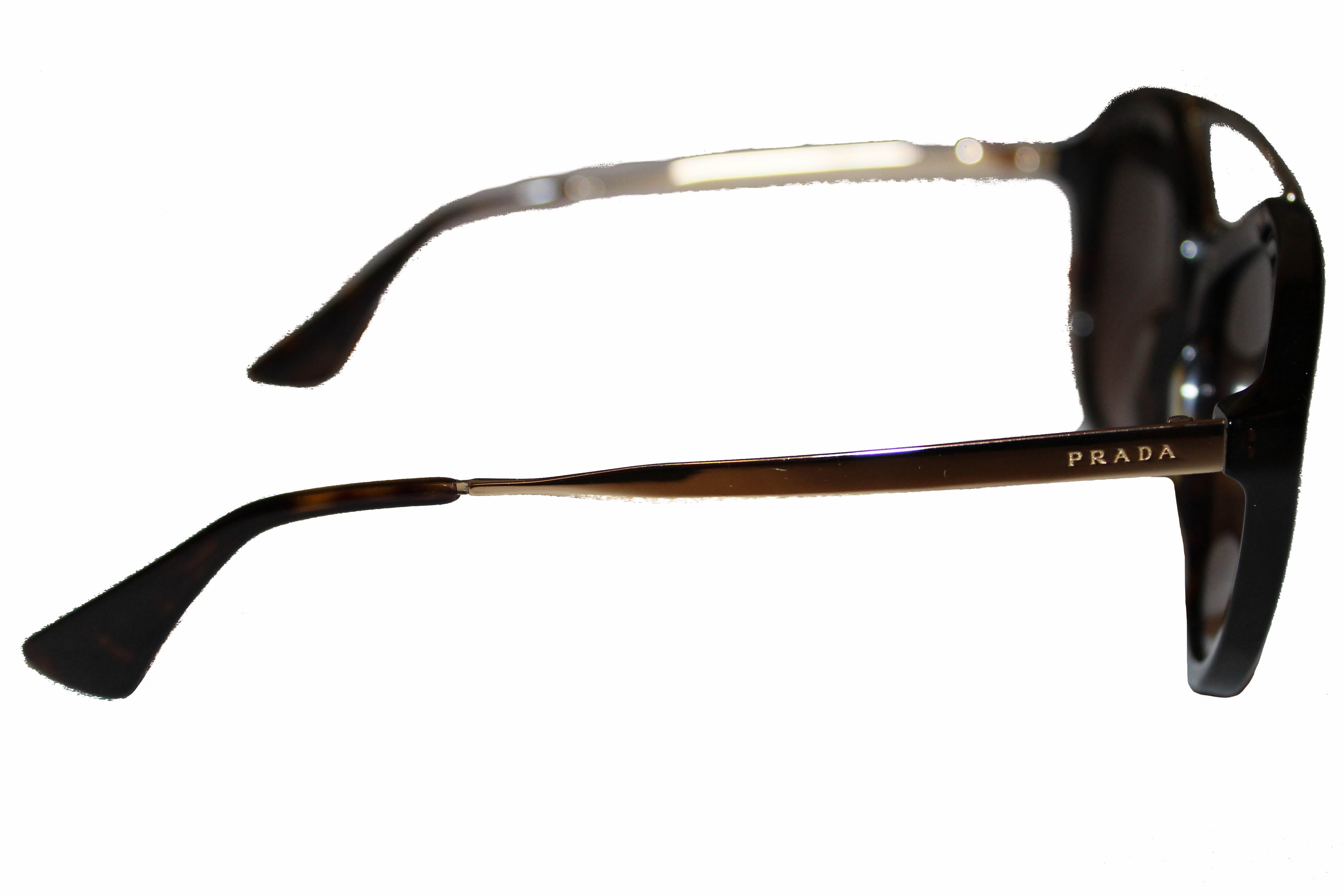 Authentic Prada Brown Tortoise Shell Sunglasses SPR12Q