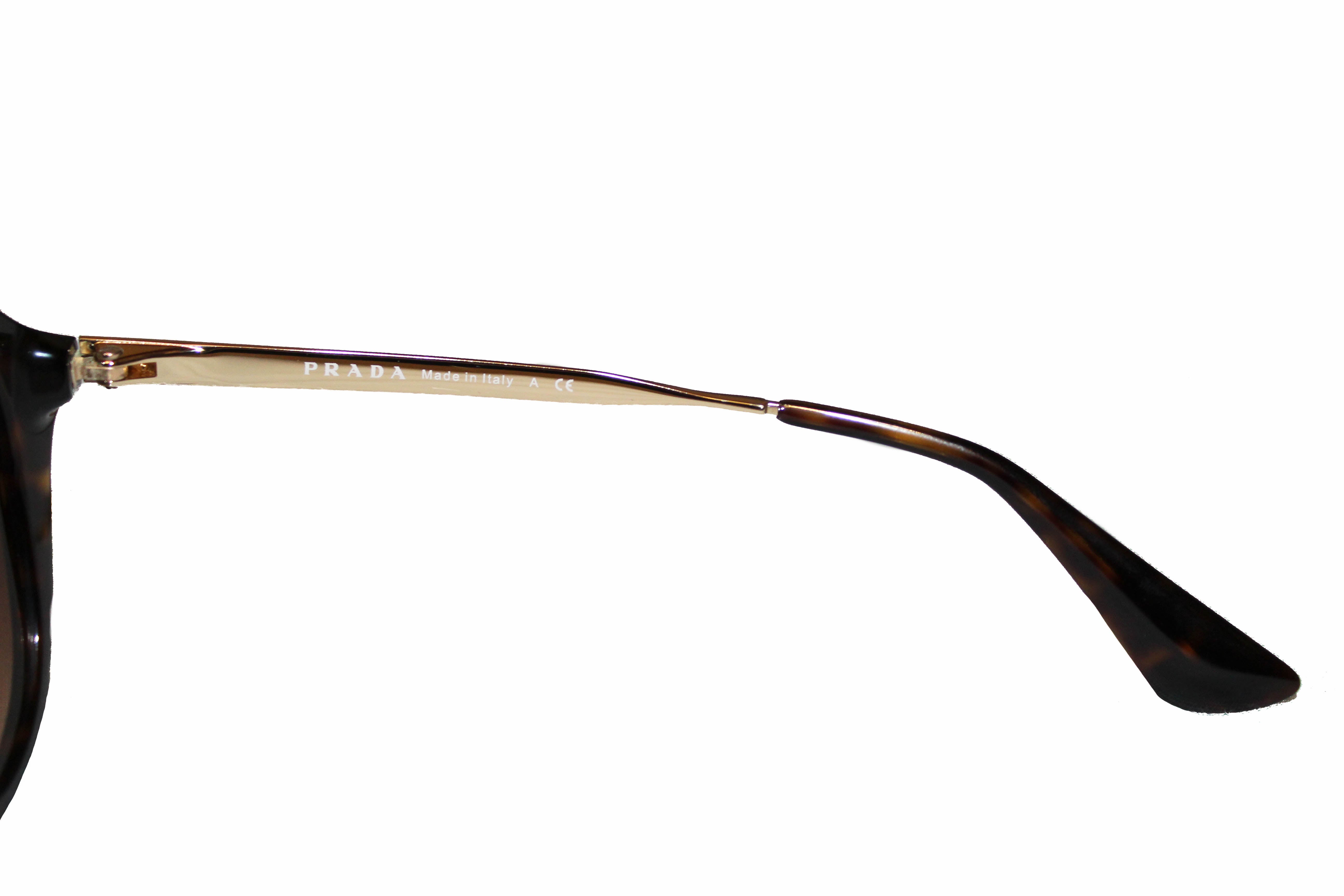 Authentic Prada Brown Tortoise Shell Sunglasses SPR12Q