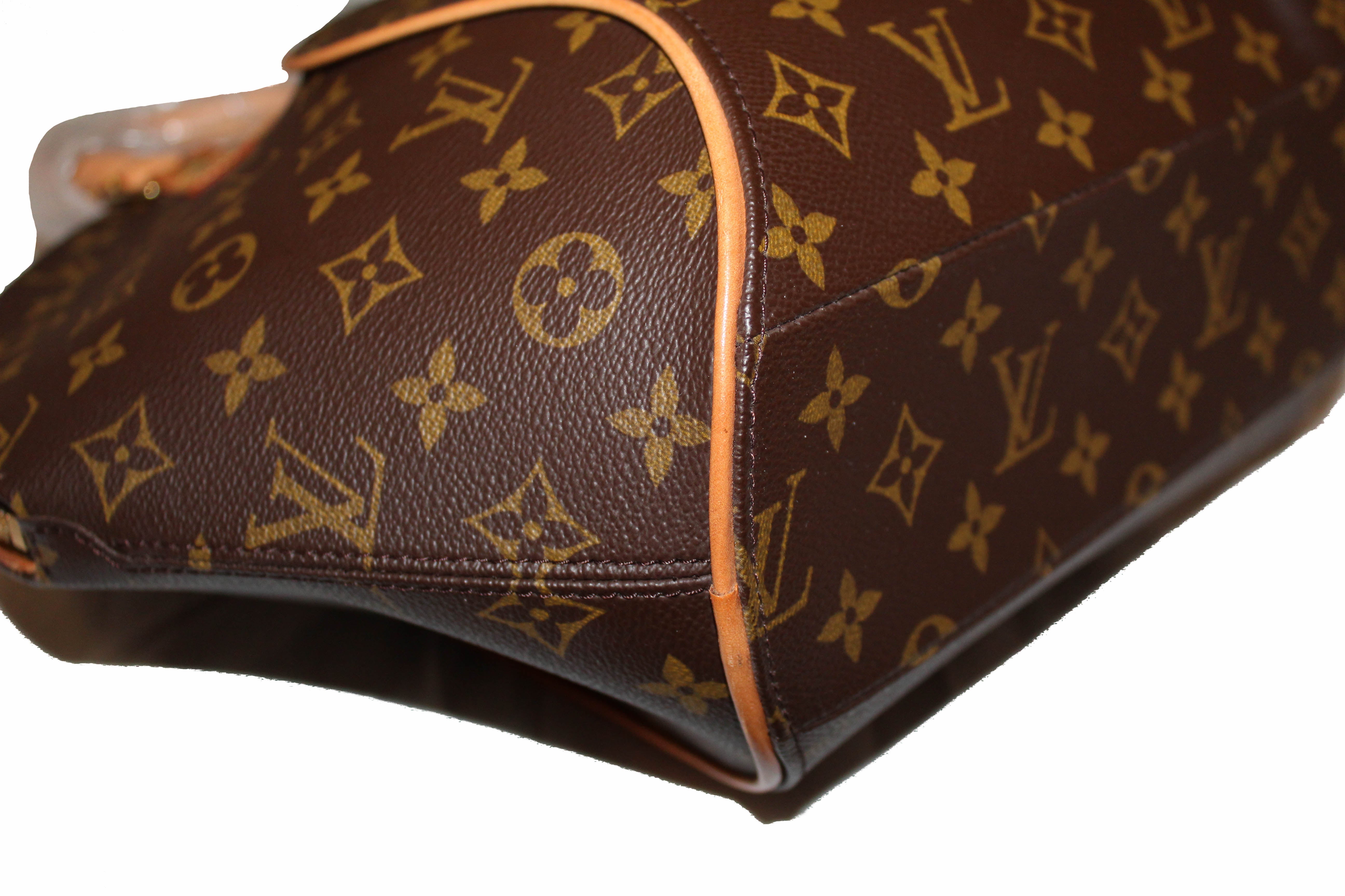 Louis Vuitton LV Monogram Ellipse MM Handbag Browns Canvas Bag - VERY GOOD