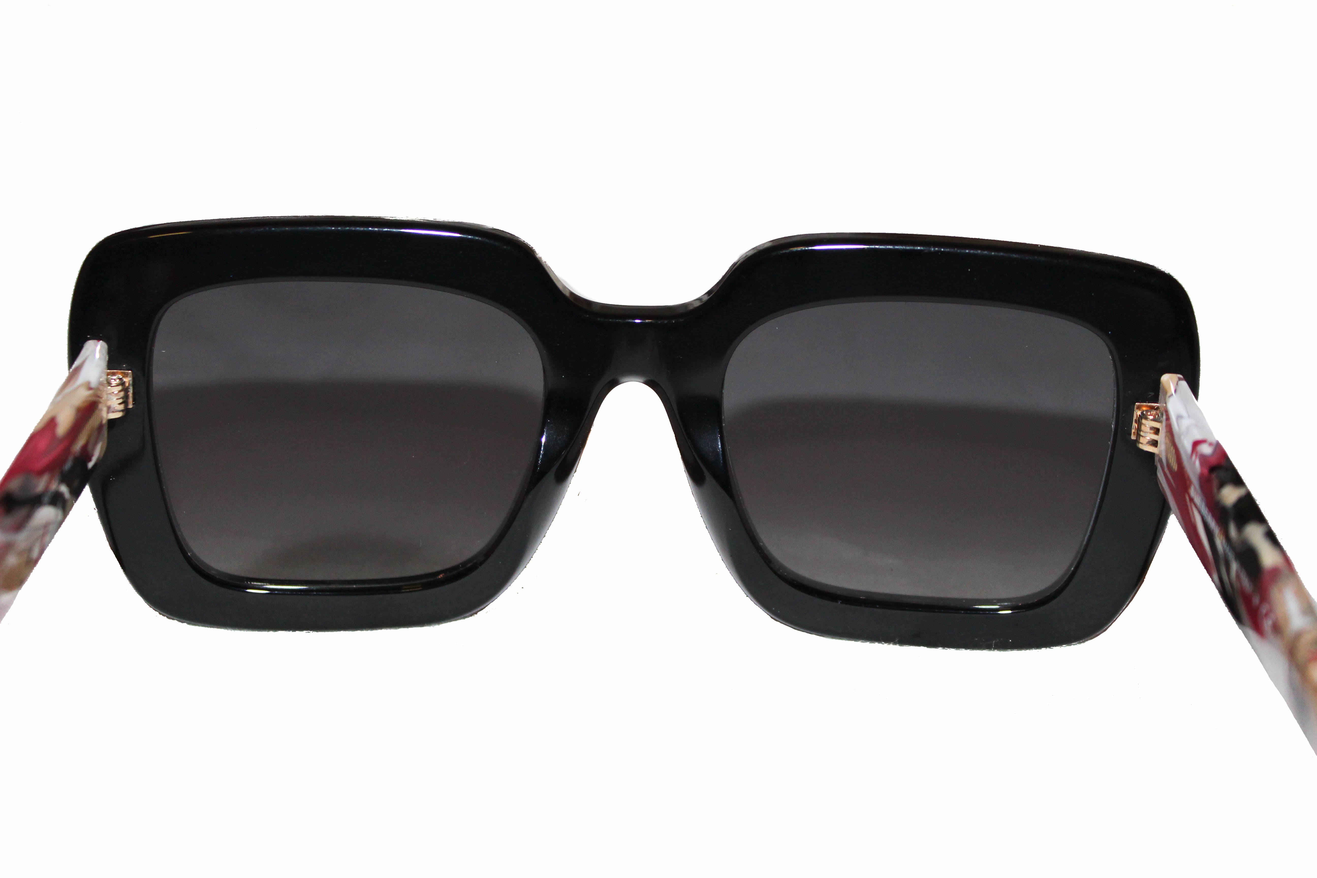 Authentic Burberry Oversized Black Square Frame Sunglasses B 4284