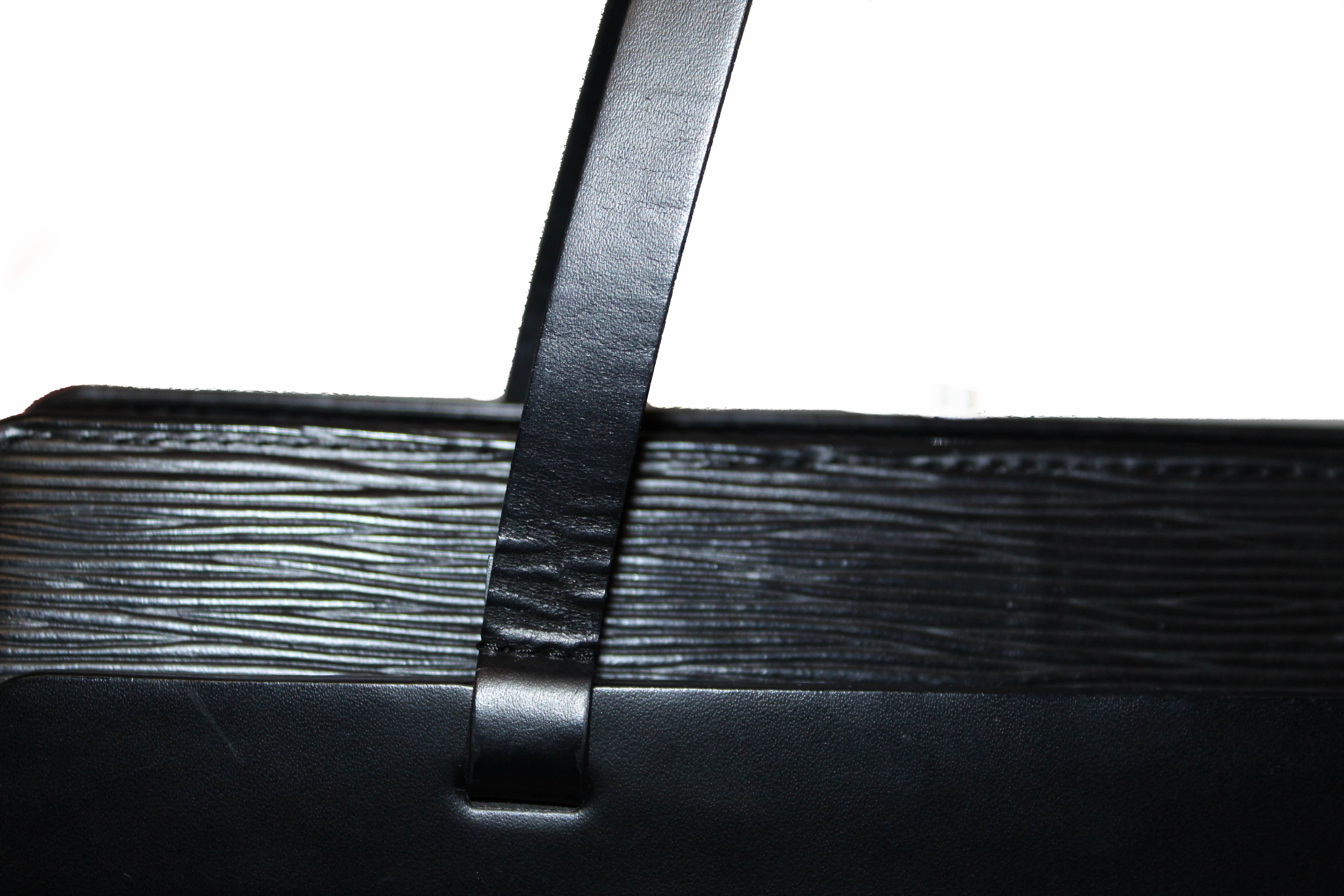 Louis Vuitton Black Epi Leather Croisette PM Bag