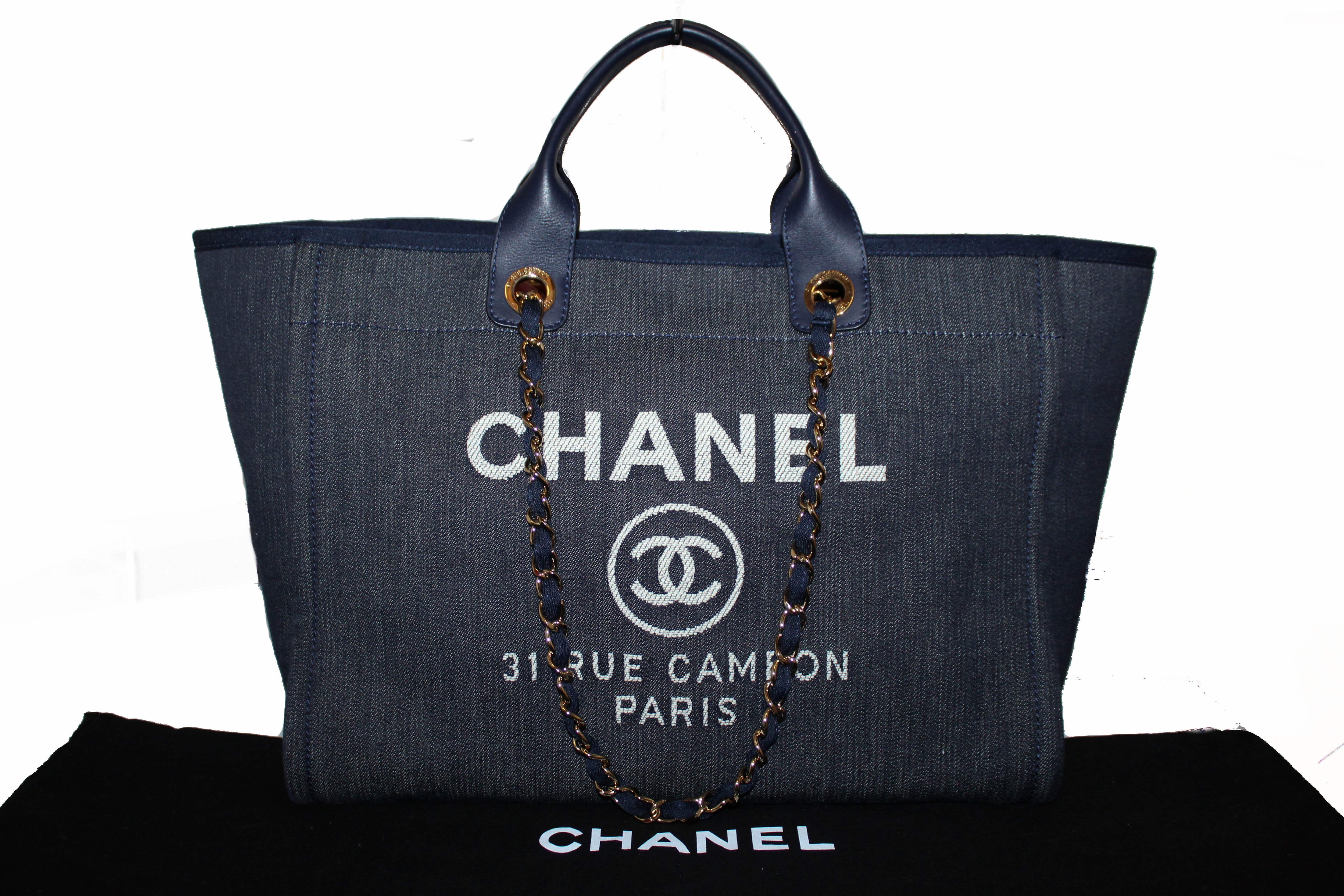 large chanel shopping tote bag