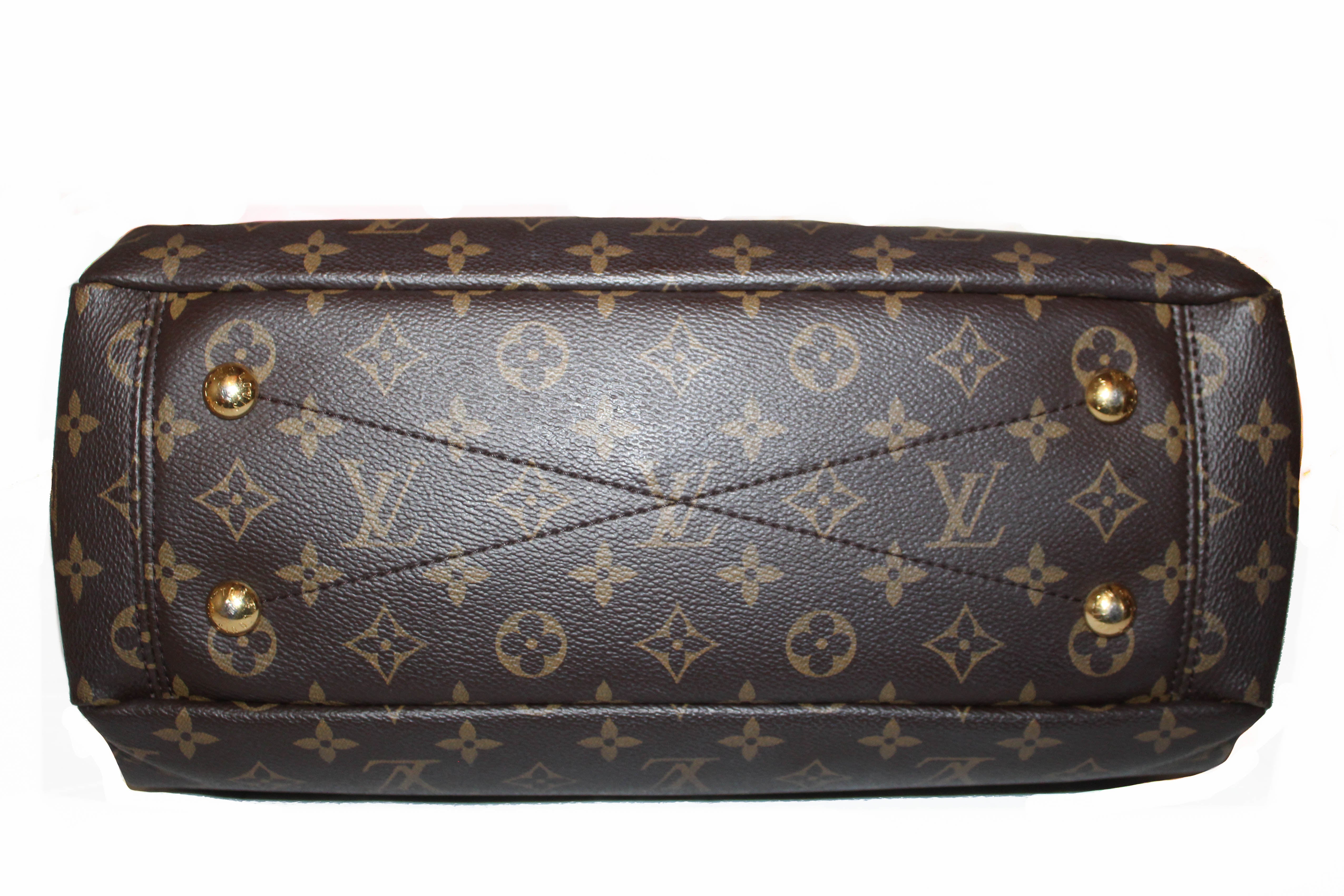 Authentic Louis Vuitton Monogram Noir Pallas Shopper Tote Shoulder Bag