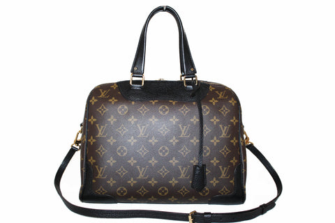 Authentic Louis Vuitton Monogram Noir Retiro NM Handbag/Shoulder Bag