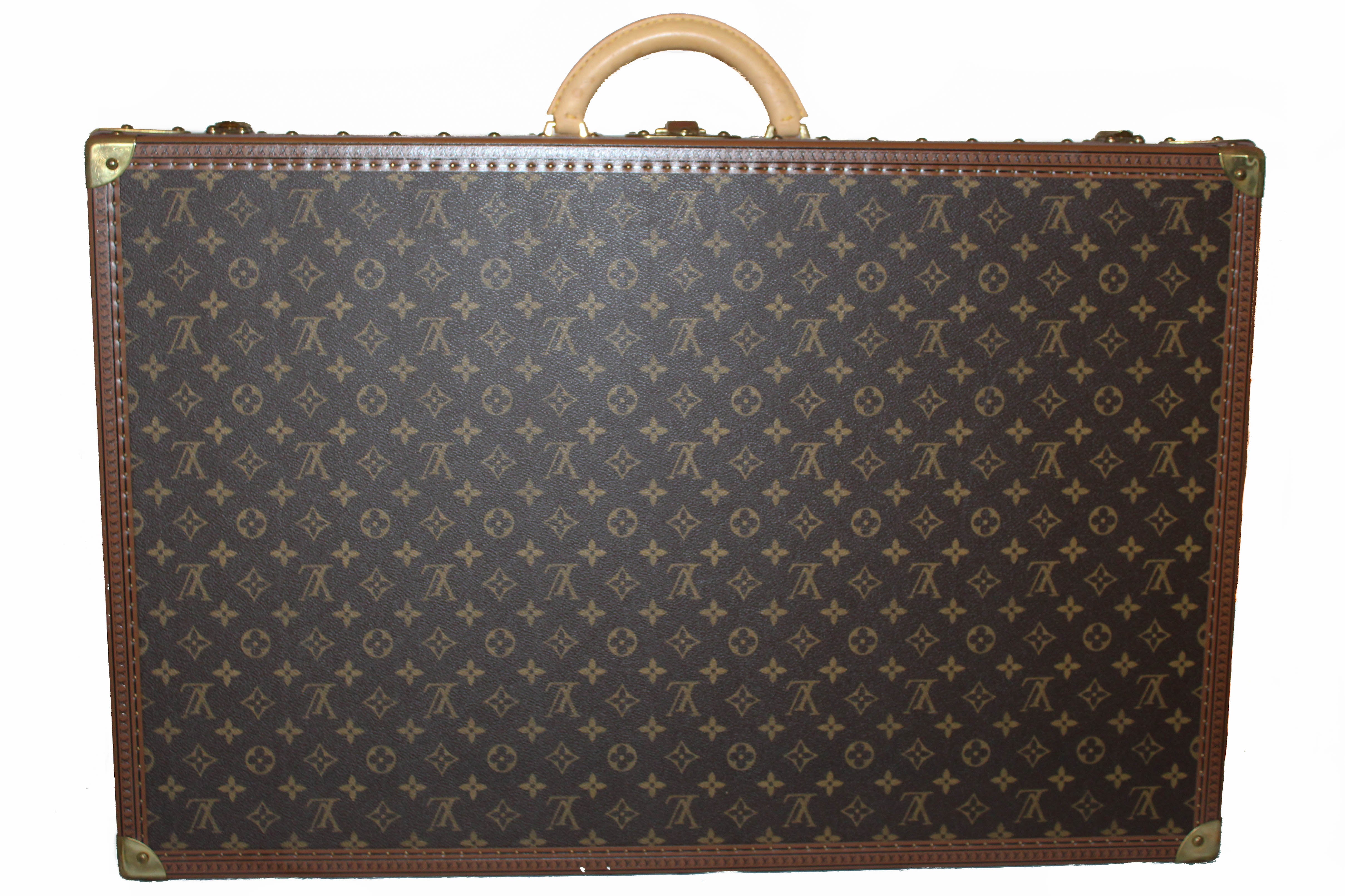 Authentic Louis Vuitton Monogram Alzer 75 Trunk Hard Case Suitcase – Paris  Station Shop