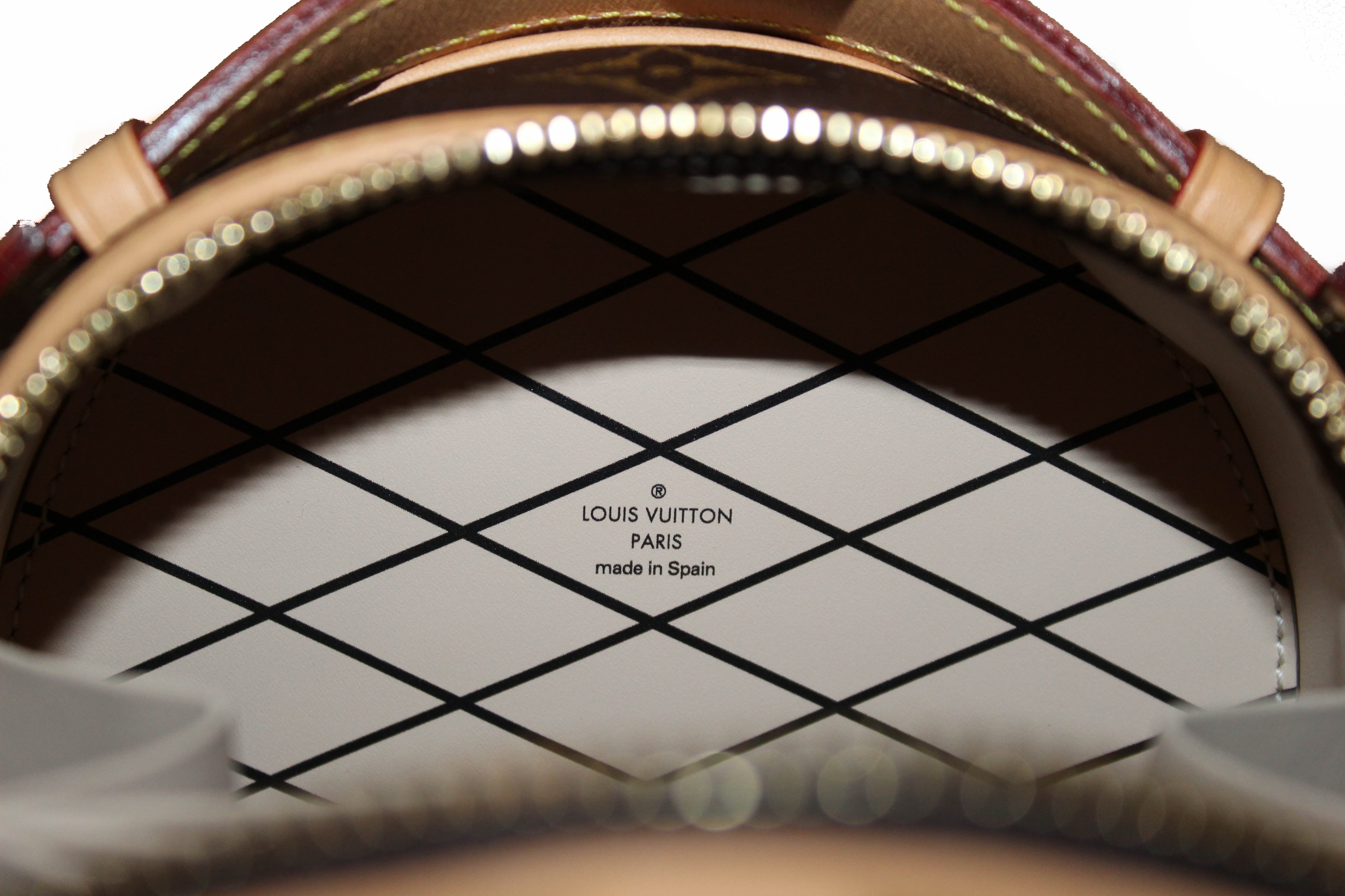 Authentic Louis Vuitton Classic Monogram Mini Boite Chapeau Shoulder/Crossbody Bag