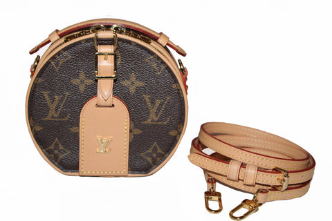 Authentic Louis Vuitton Classic Monogram Mini Boite Chapeau Shoulder/Crossbody Bag