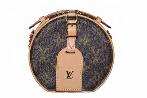 Authentic Louis Vuitton Classic Monogram Mini Boite Chapeau Shoulder/Crossbody Bag