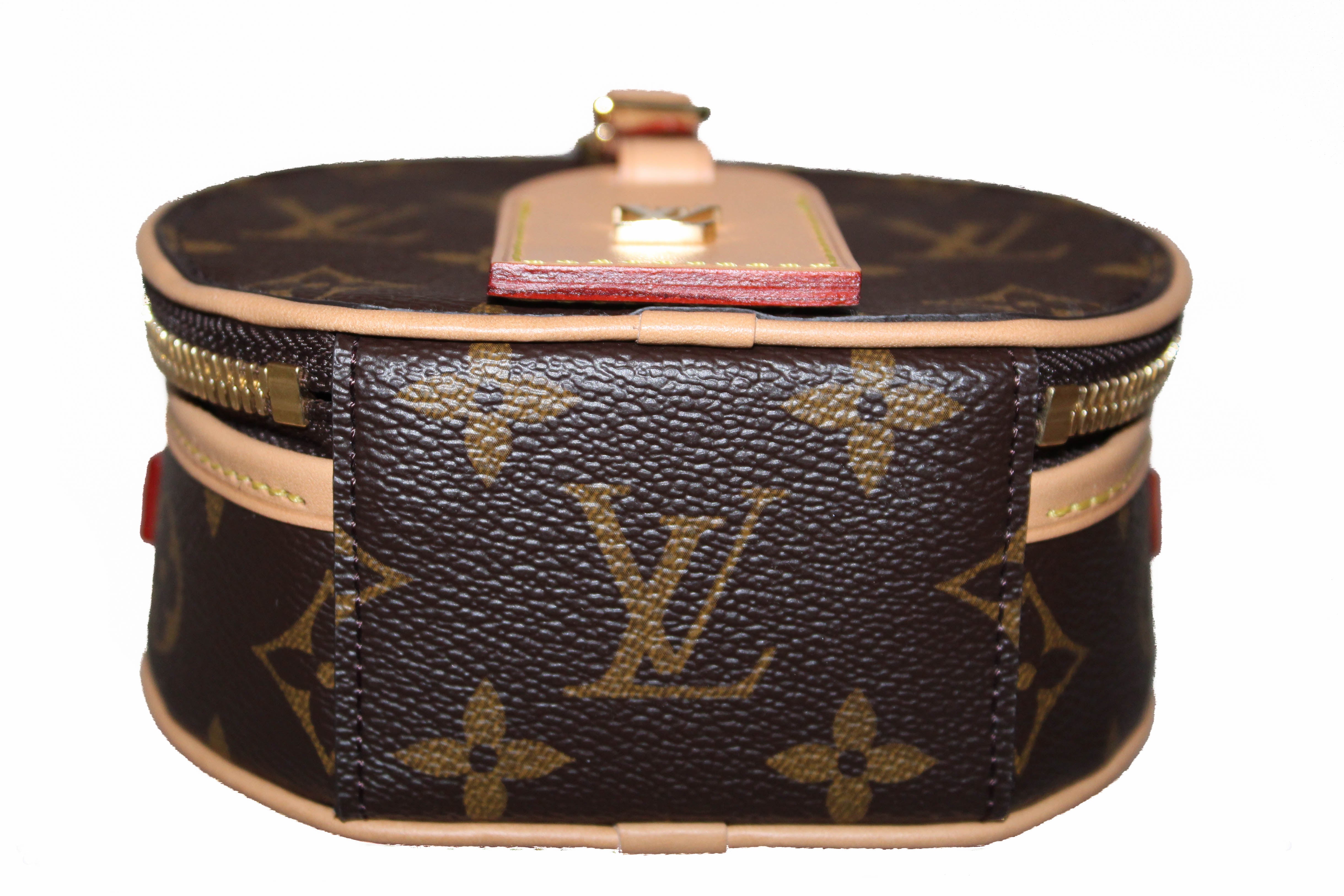 Louis Vuitton, Bags, Louis Vuitton Ebene Monogram Coated Cancad Mini  Boite Chapeau Gold Hardware New
