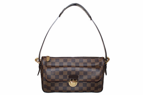 Authentic Louis Vuitton Damier Ebene Ravello GM Shoulder Bag