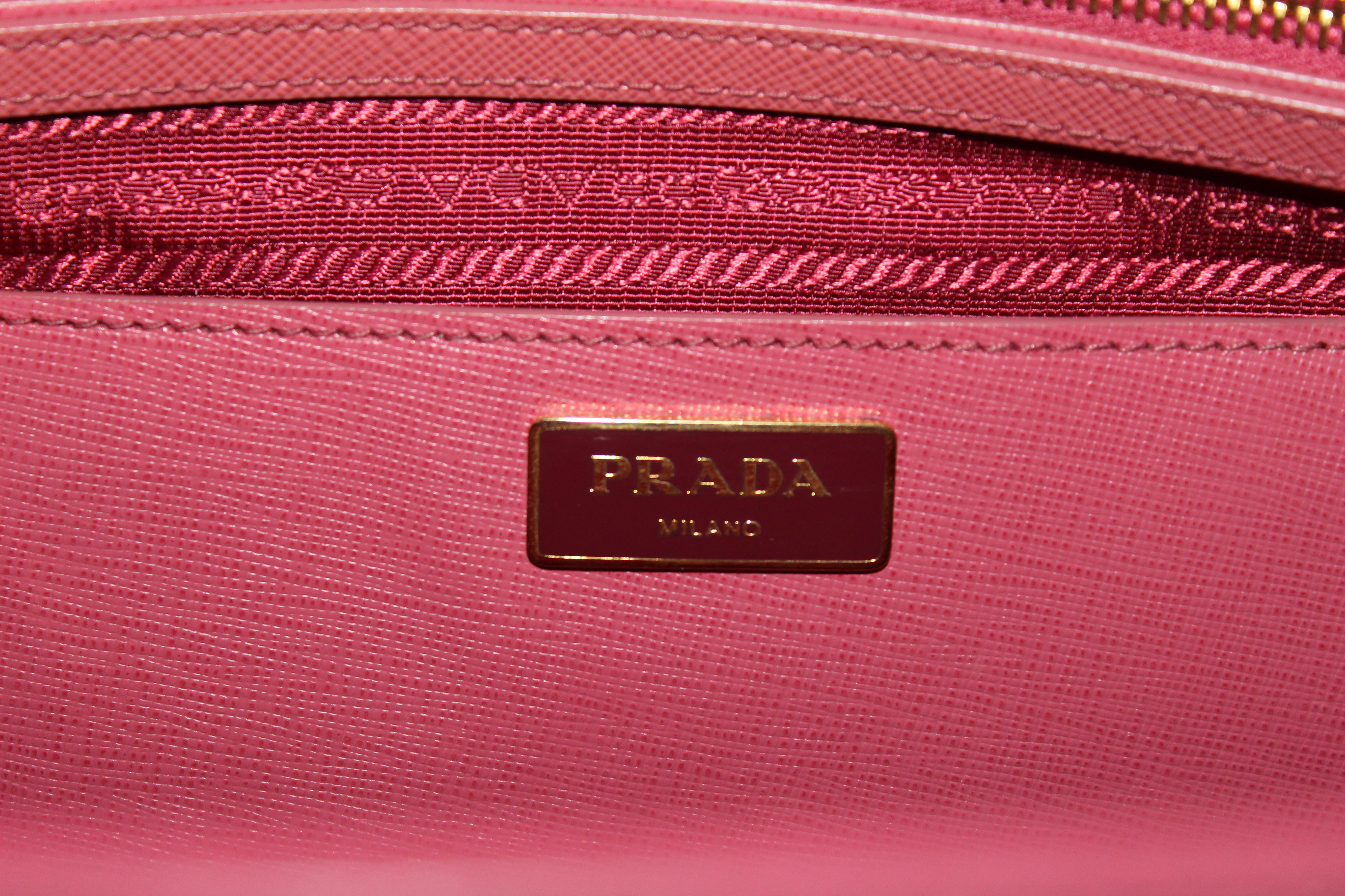 Authentic Prada Light Pink Galleria Saffiano Lux Leather Medium Tote B –  Paris Station Shop