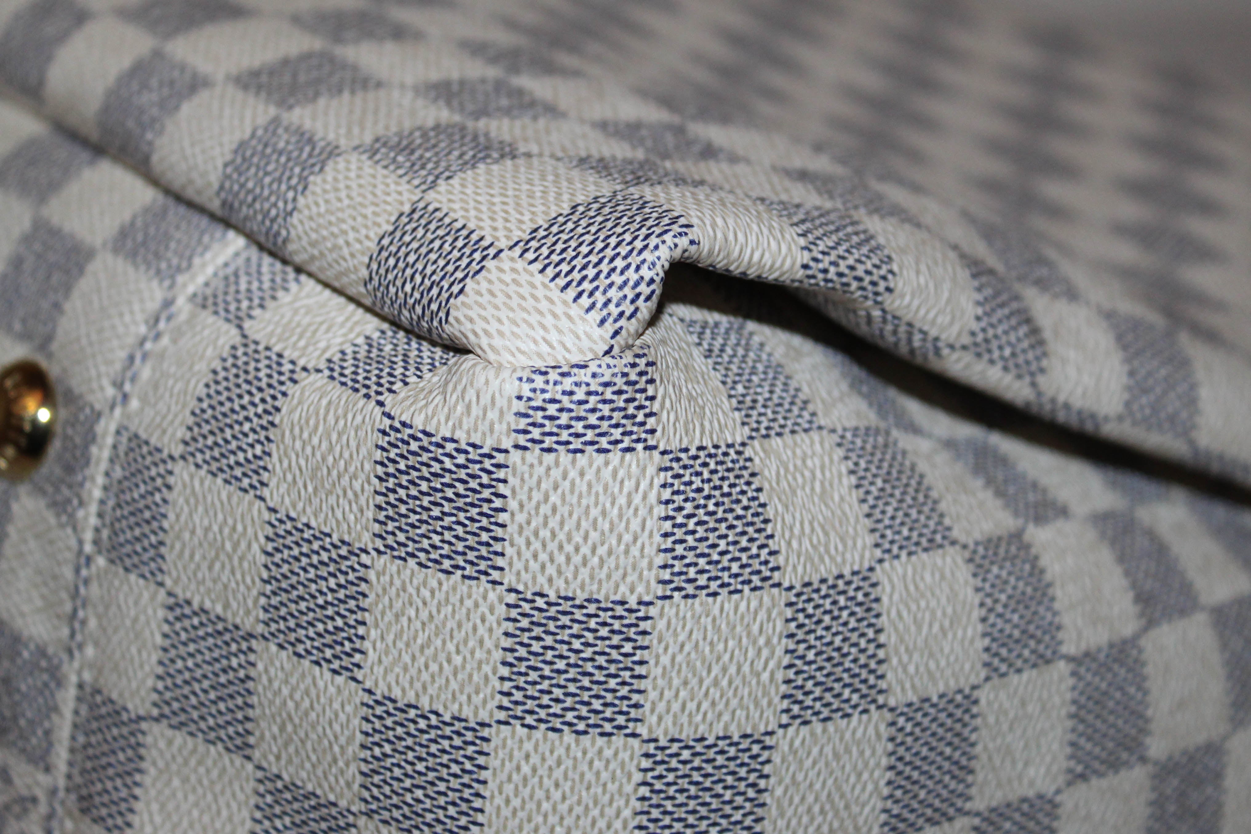 Authentic Louis Vuitton Damier Azur Artsy GM Shoulder Bag