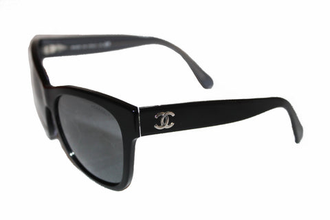 Authentic Chanel Black Sqaure Sunglasses 5380