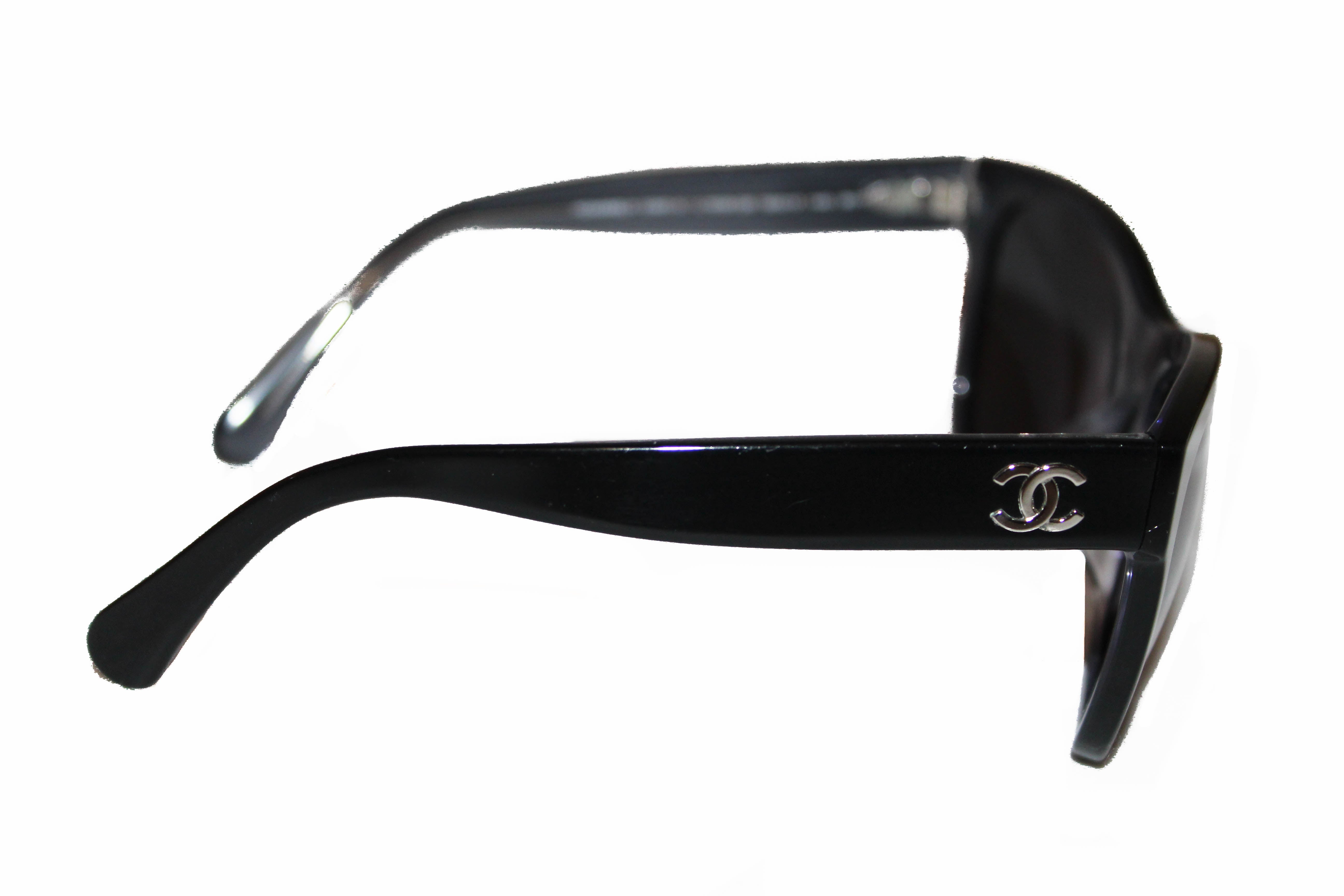 Chanel Interlocking CC Logo Square Sunglasses - Black Sunglasses,  Accessories - CHA936503