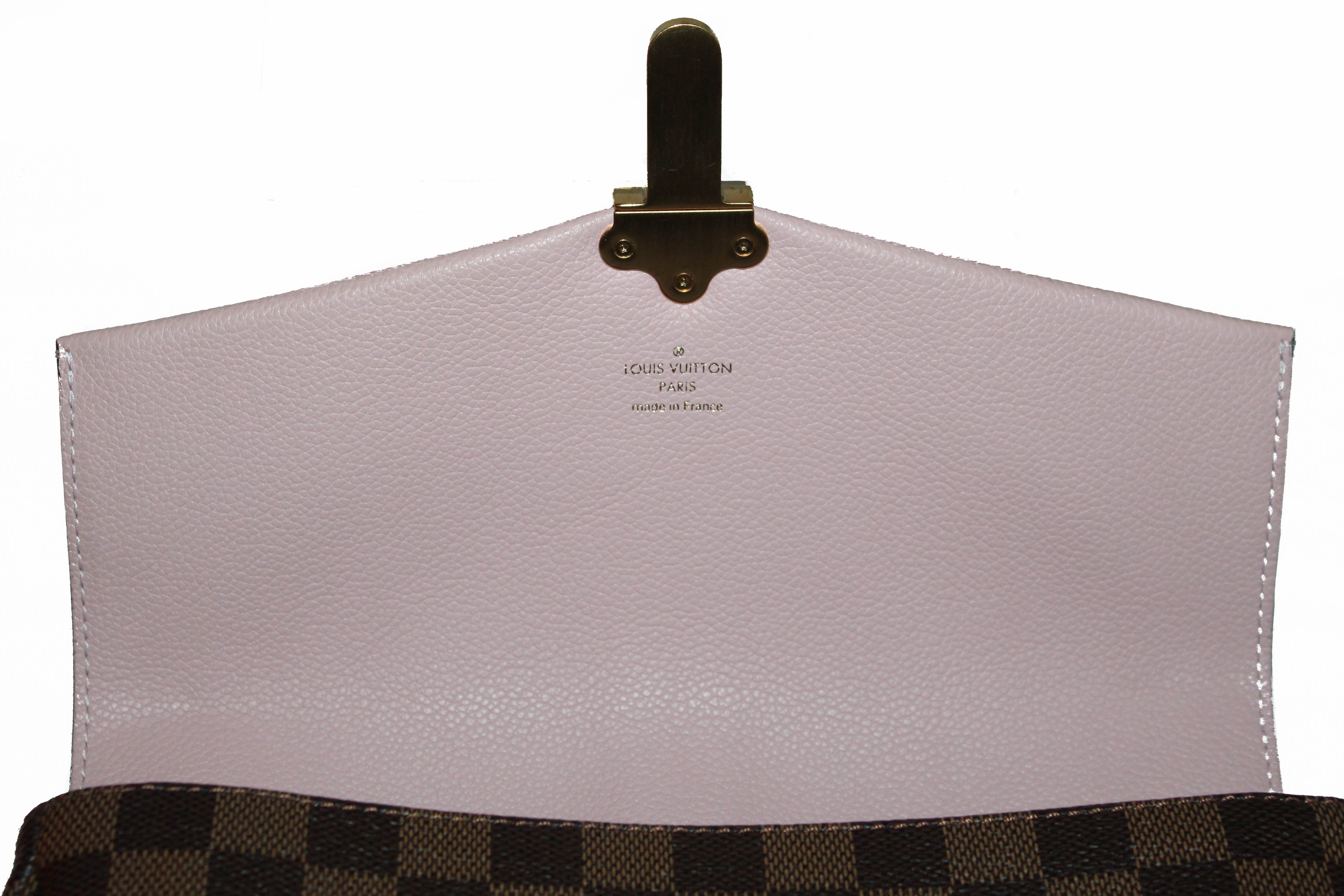 Authentic Louis Vuitton Damier Ebene Pink Clapton Cross Body Bag