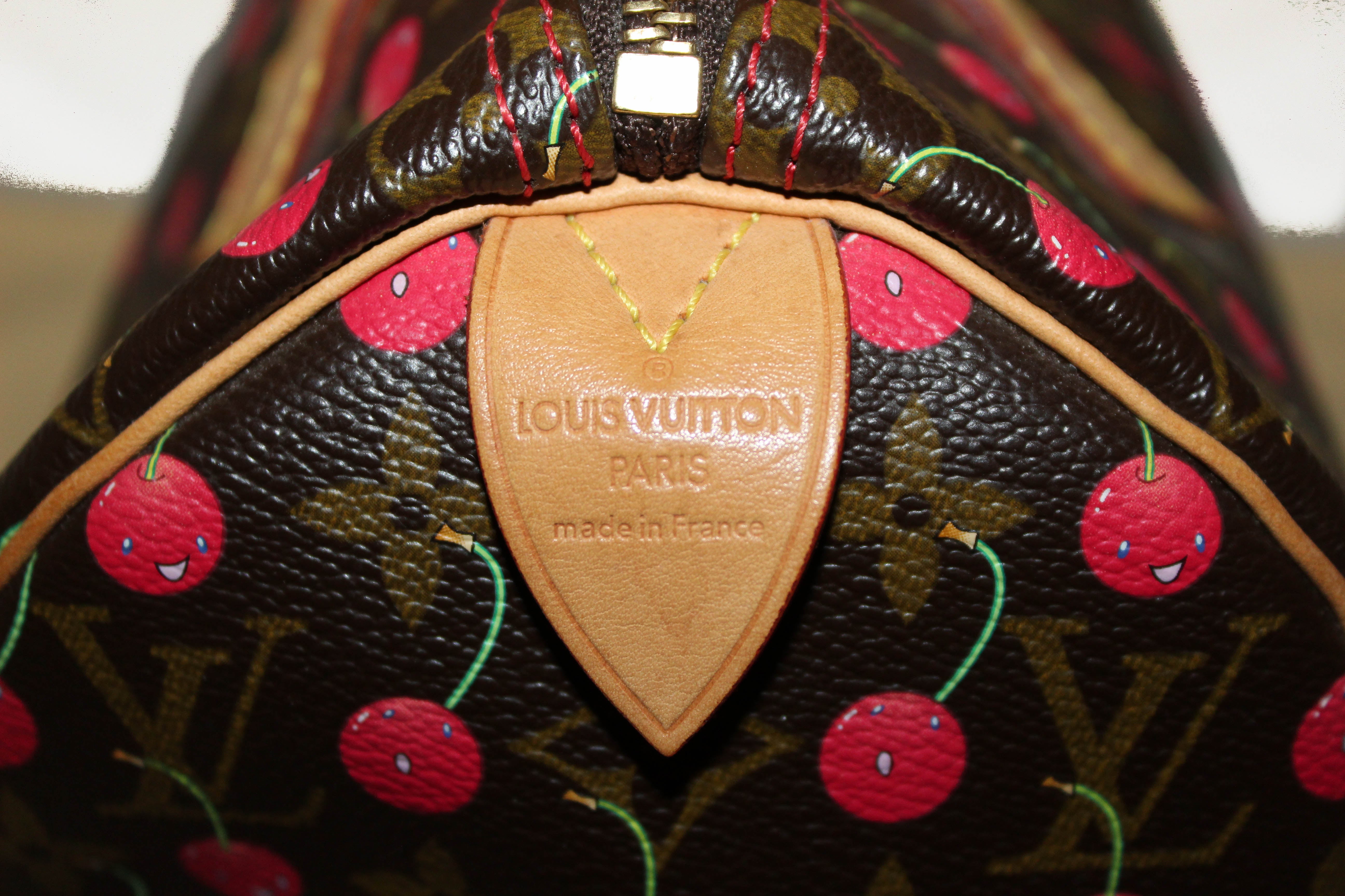 Louis Vuitton Limited Edition Cerises Speedy 25 Satchel (SHF-22166