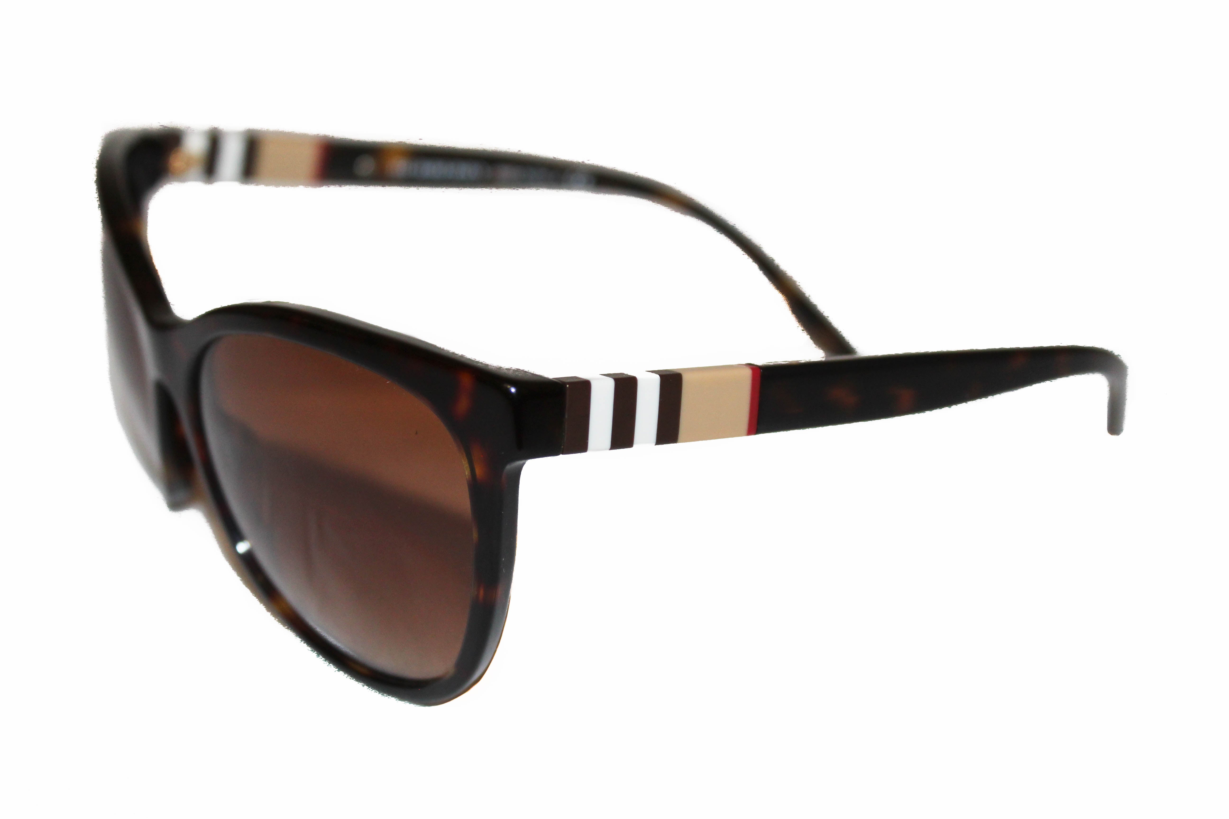 Authentic Burberry Brown Plastic Frame Sunglasses B4199