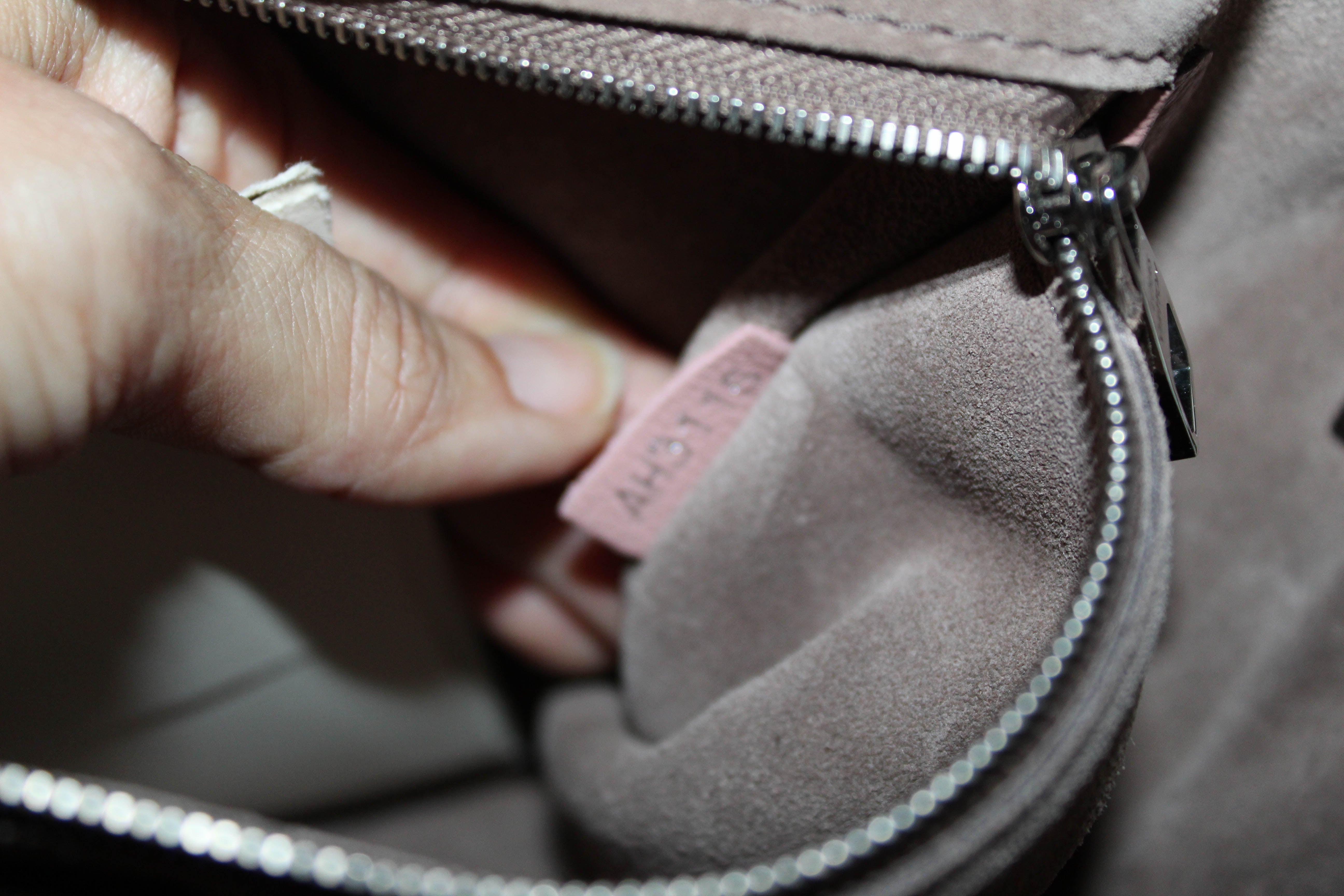 Authentic Louis Vuitton Pink Veau Cachemire Python Lockit PM Handbag