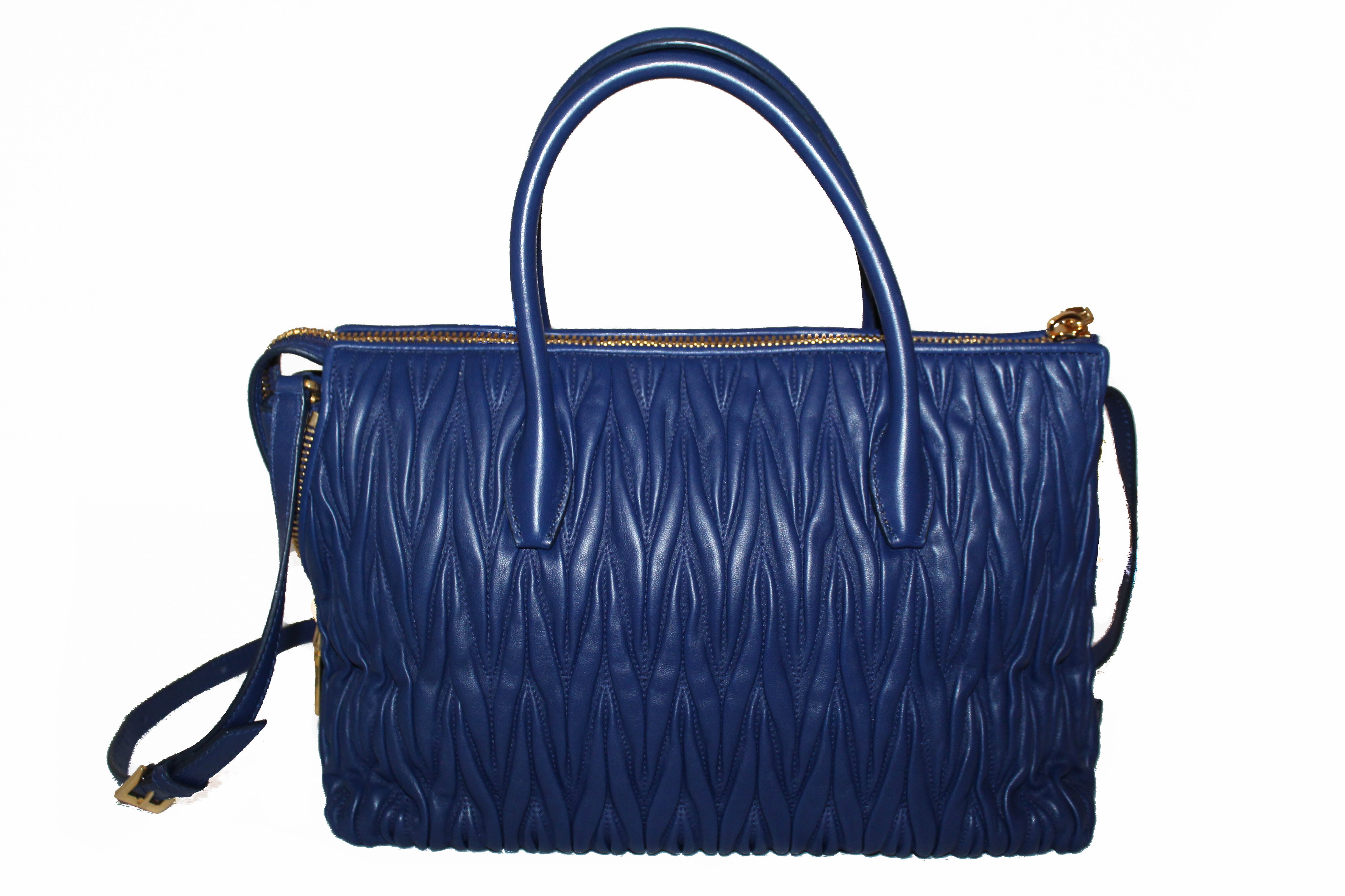 Navy Blue Togo and Vachetta Leather - Mini Boston bag – dressupyourpurse