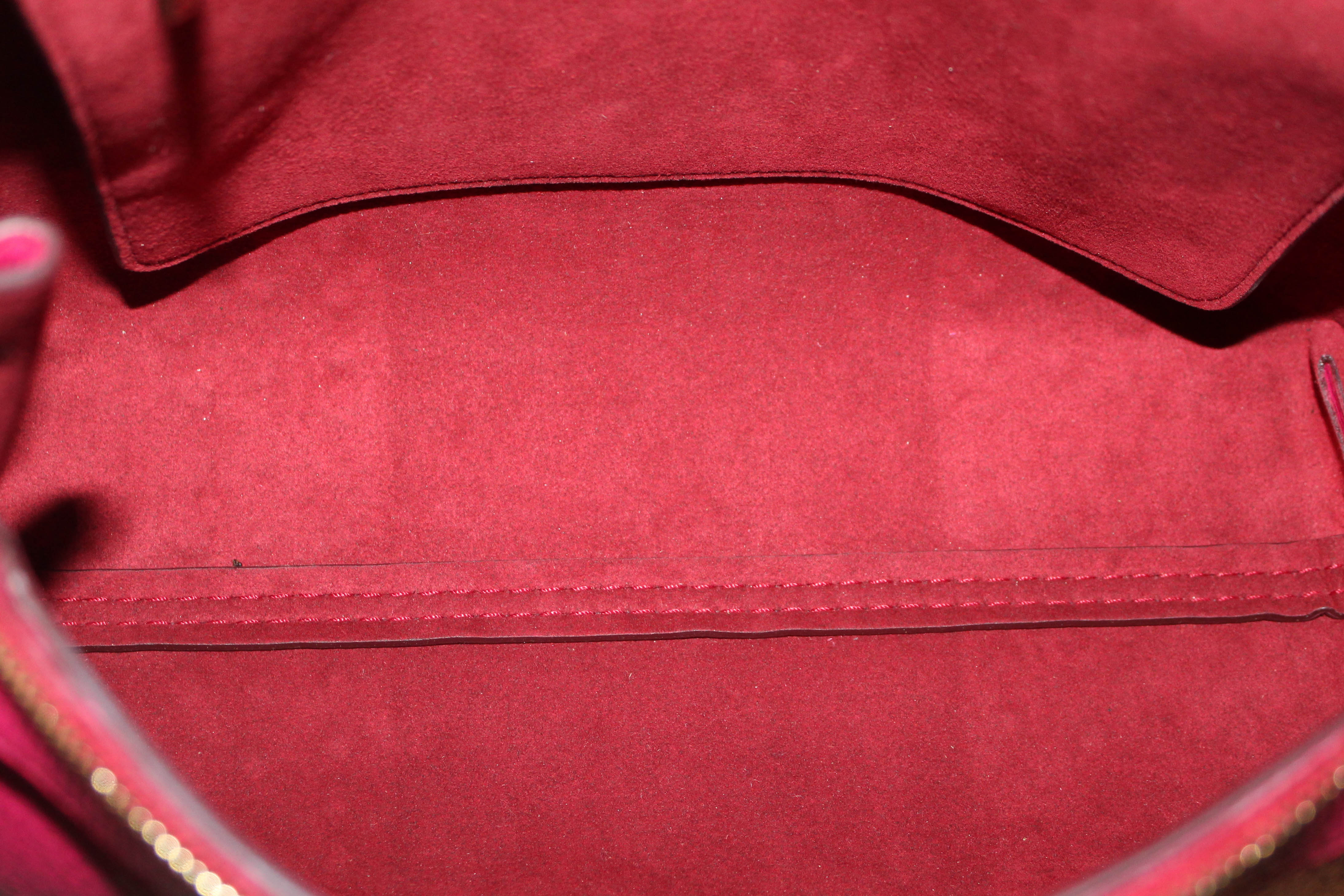 Authentic Tod's Fuchsia Pink Leather Patta Monospalla Tote Bag