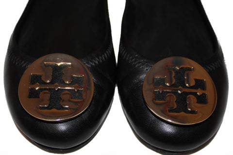 Authentic Tory Burch Black Ballet Size 7M