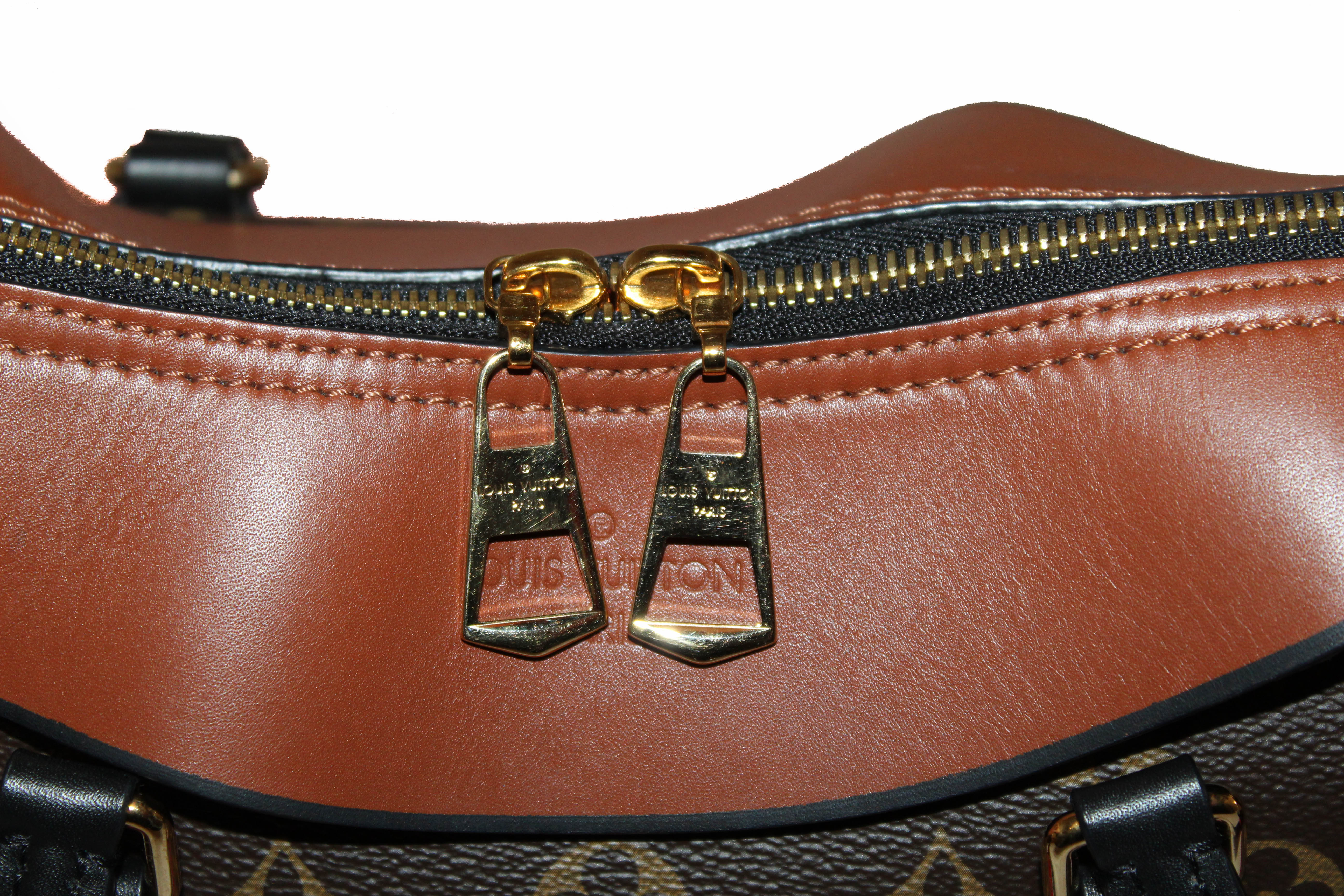 Authentic Louis Vuitton Monogram Canvas Caramel Tuileries Handbag