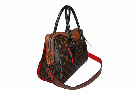 Authentic Louis Vuitton Monogram Canvas Caramel Tuileries Handbag