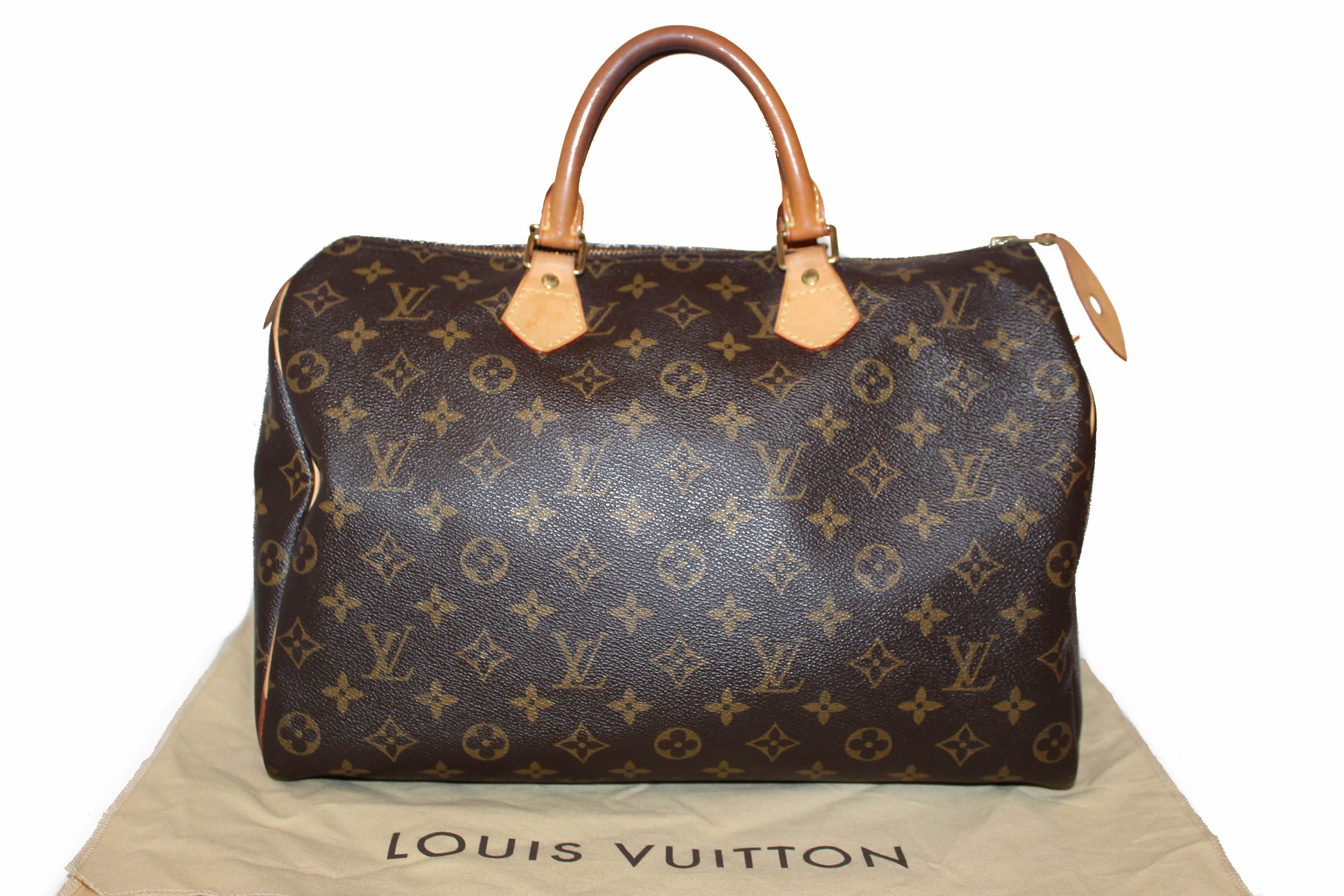 Authentic Louis Vuitton Monogram Speedy 35 Handbag