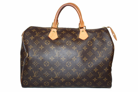 Authentic Louis Vuitton Monogram Speedy 35 Handbag