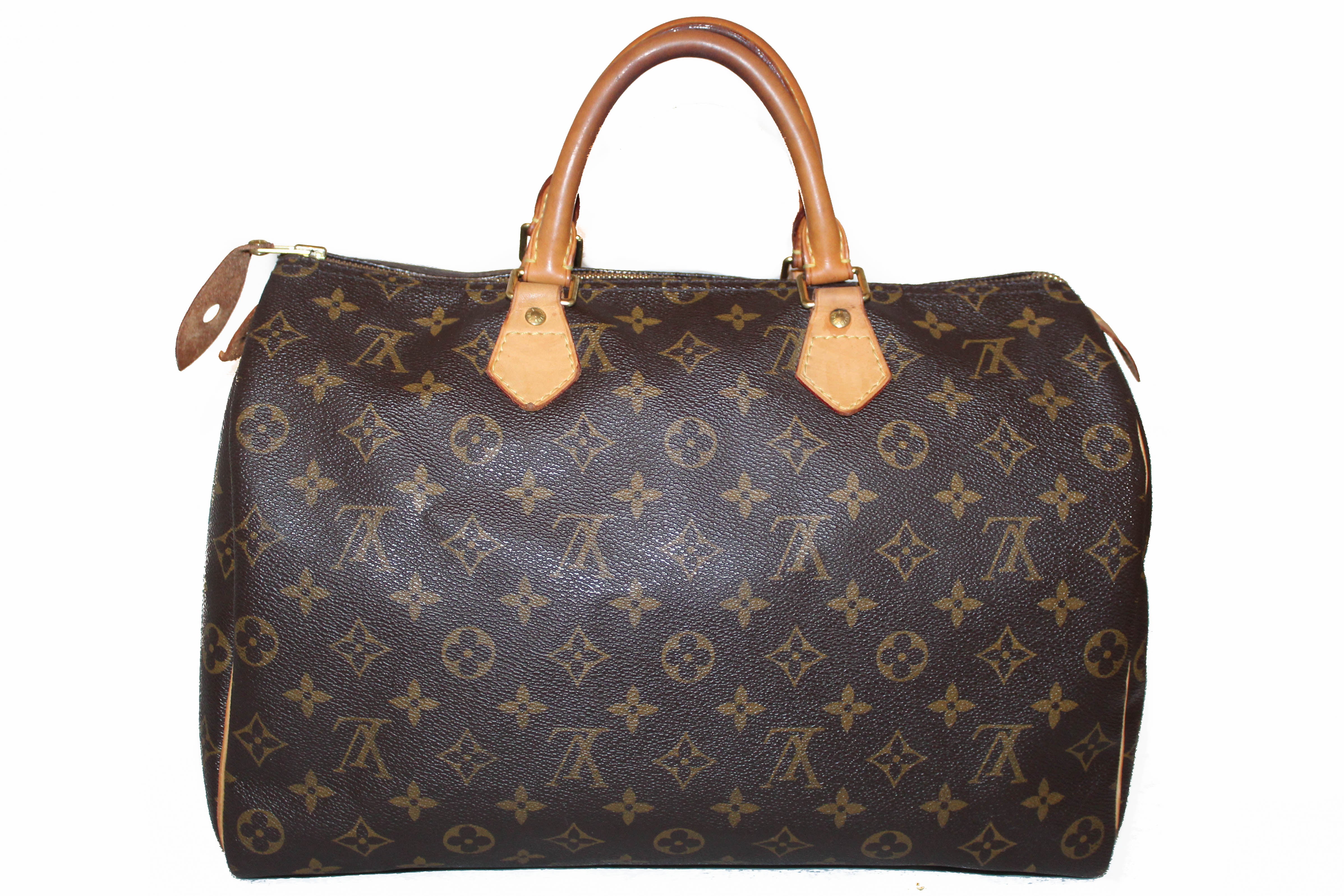 Authentic Louis Vuitton Monogram Speedy 35 Handbag