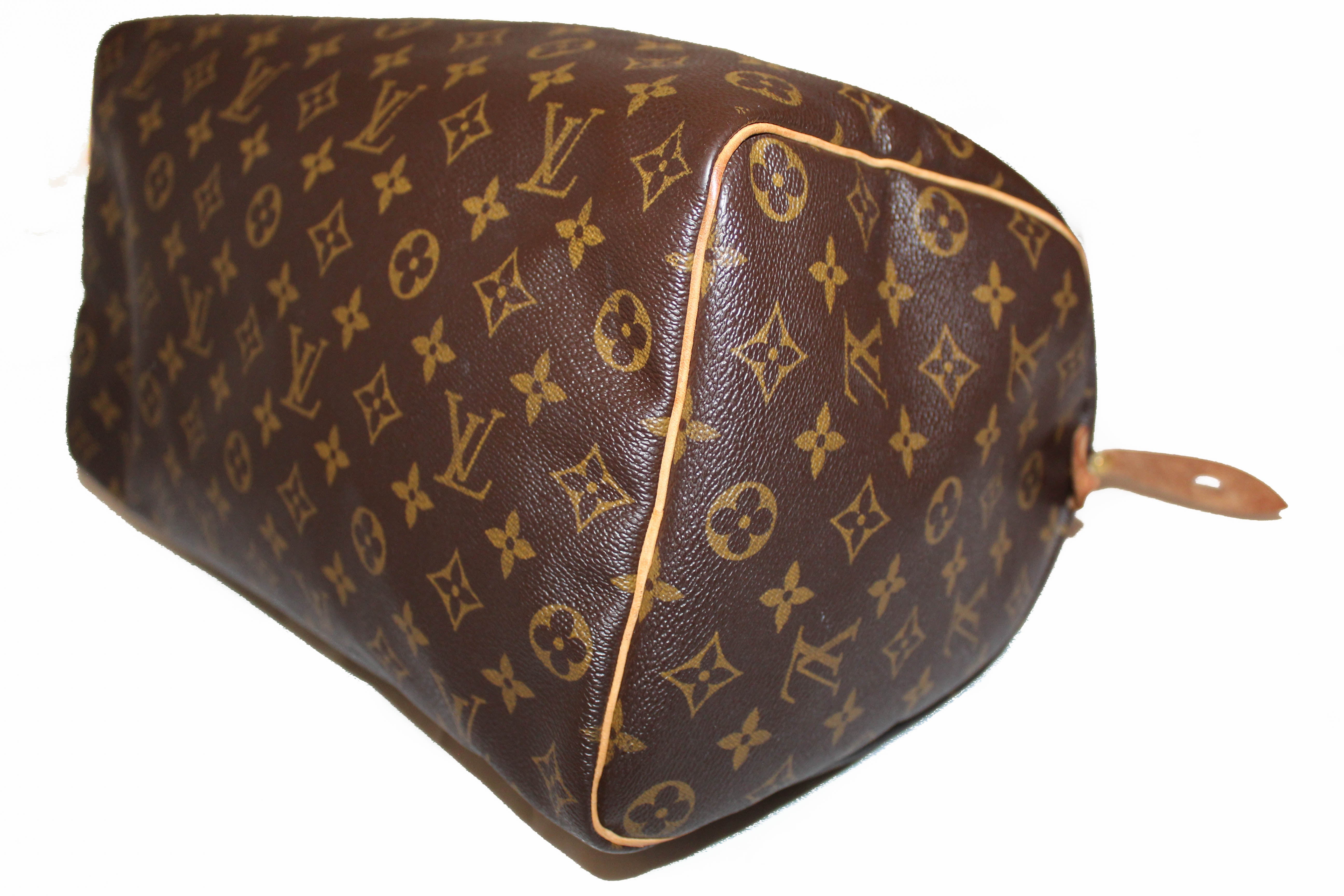 Authentic Louis Vuitton Monogram Speedy 35 Handbag