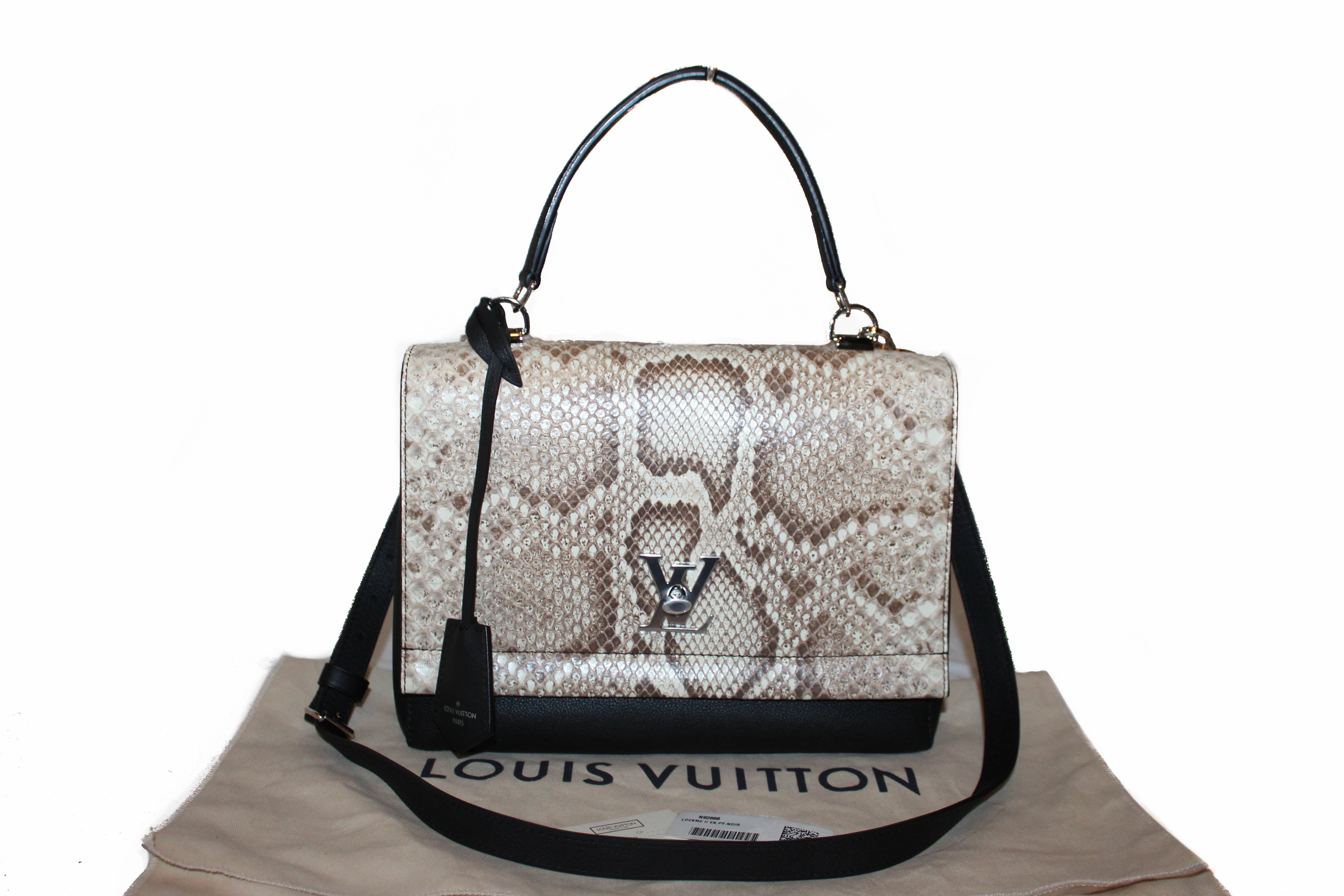 Louis Vuitton Top Handle My Lockme G With Accessories Noir Black