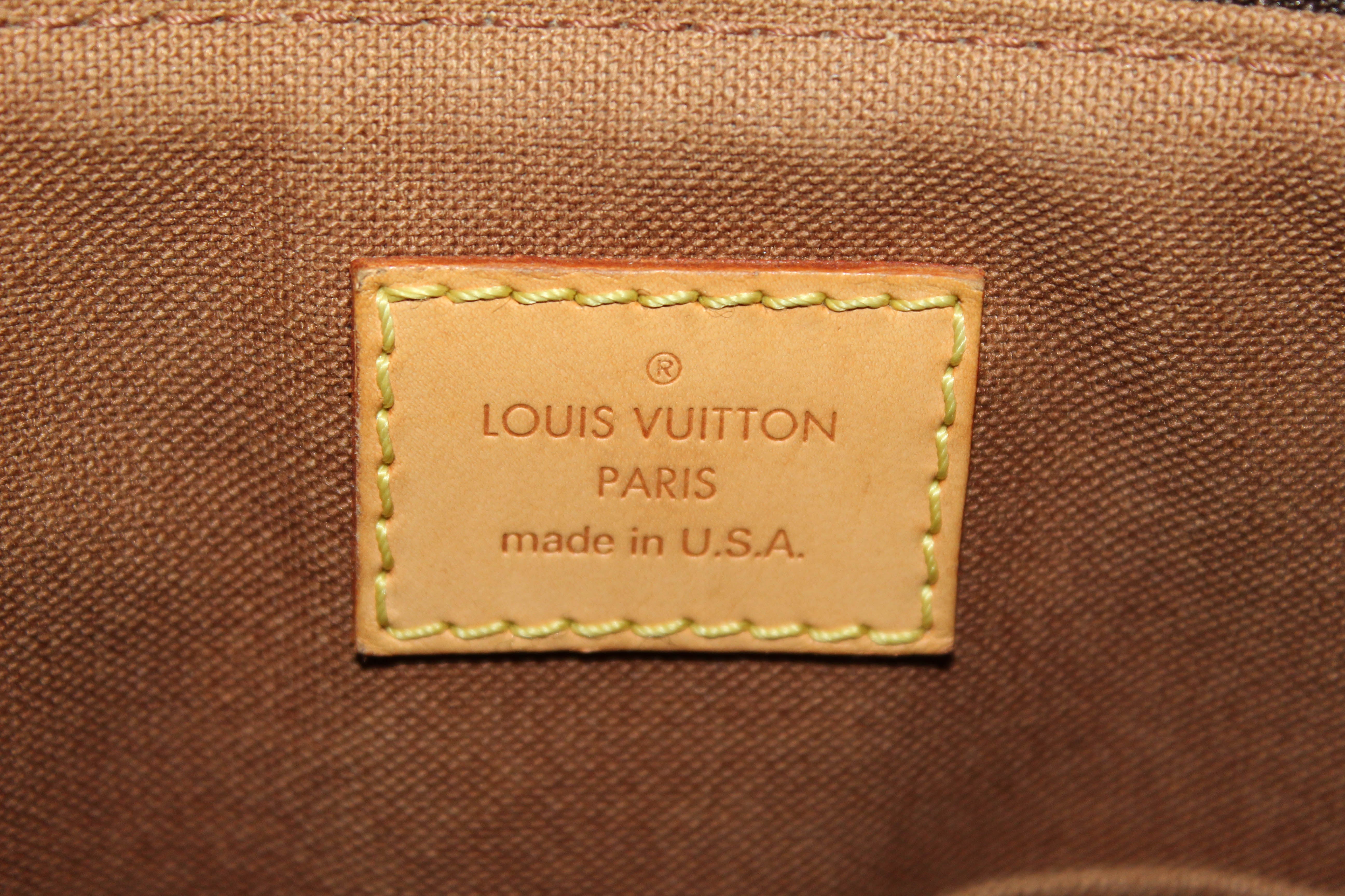 Authentic Louis Vuitton Monogram Canvas Palermo PM Handbag